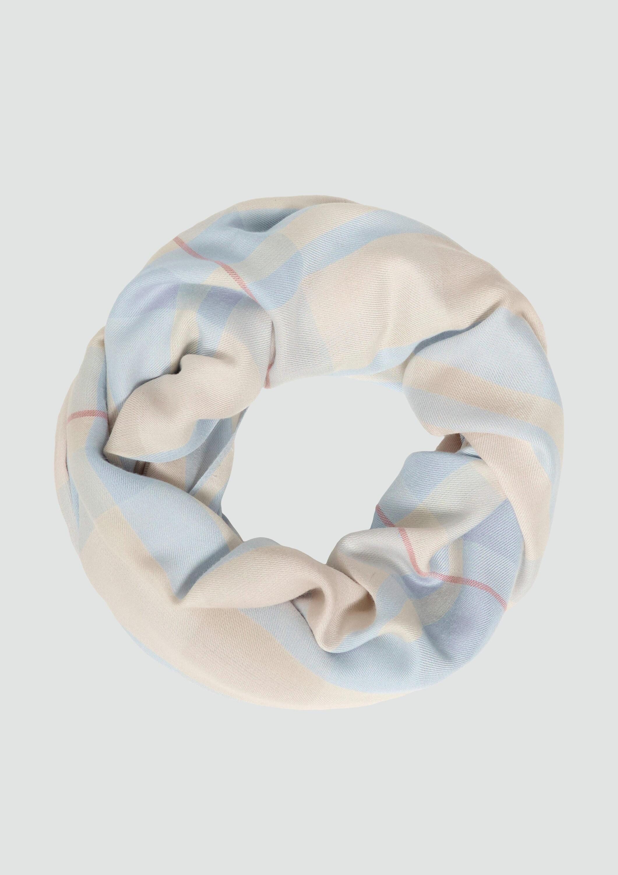 s.Oliver Loop Snood, Karierter Loop-Schal aus günstig online kaufen