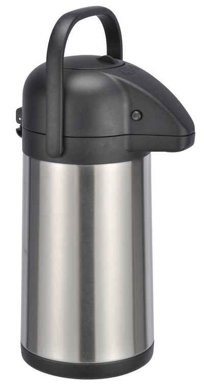 Spetebo Thermobehälter Airpot Isolier Pumpkanne drehbar - 2,2 Liter, Edelstahl, Edelstahl Thermo Kaffee Tee Kanne