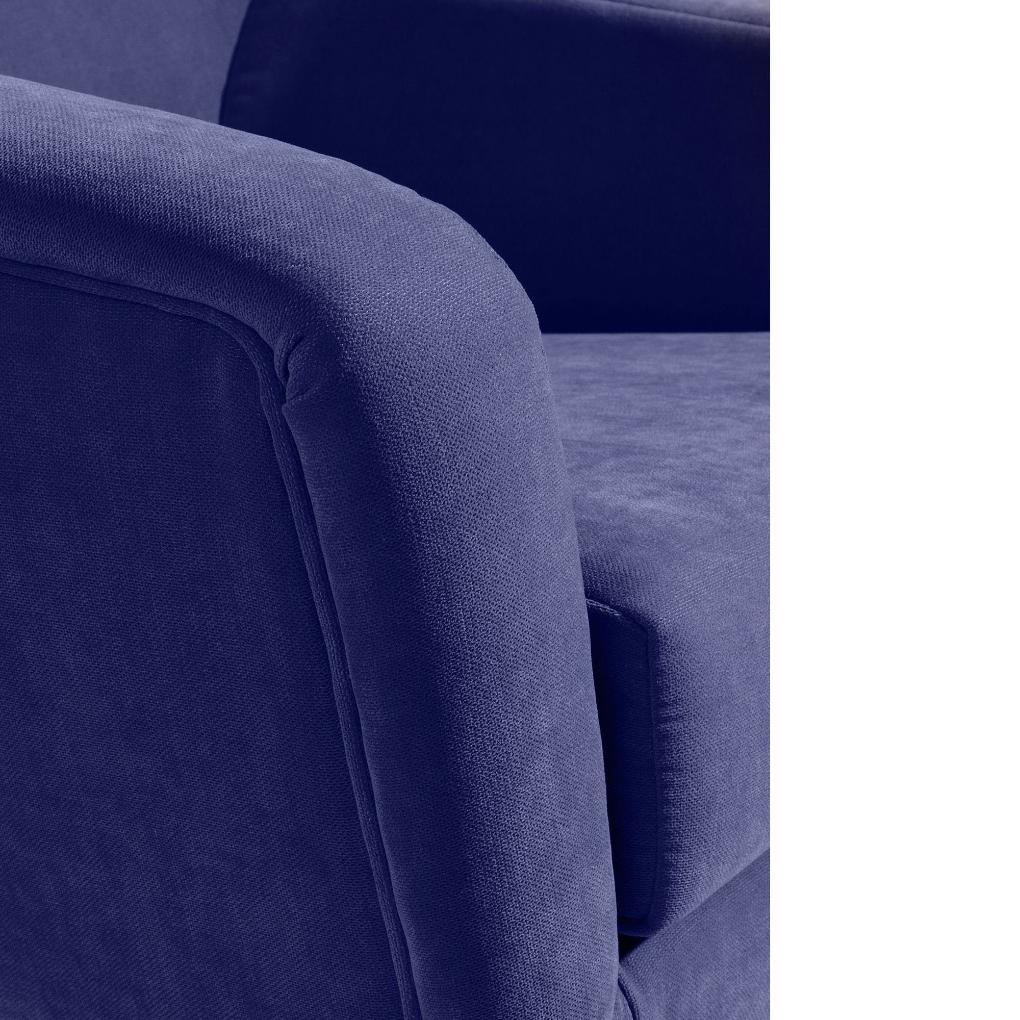 inkl. natur Buche (Sparpreis Sessel blau Kessel verarbeitet,bequemer Bezug 21071 hochwertig aufm Kachka Sessel 58 Kostenlosem Veloursstoff 1-St), Versand, Sitz /