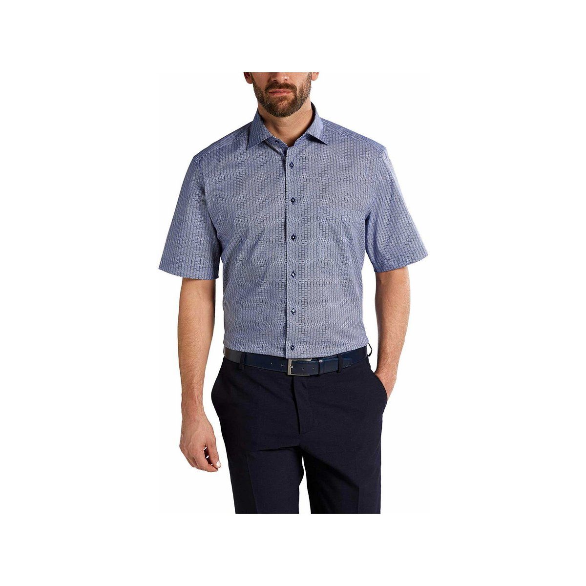 Eterna Businesshemd blau comfort fit (1-tlg., keine Angabe)