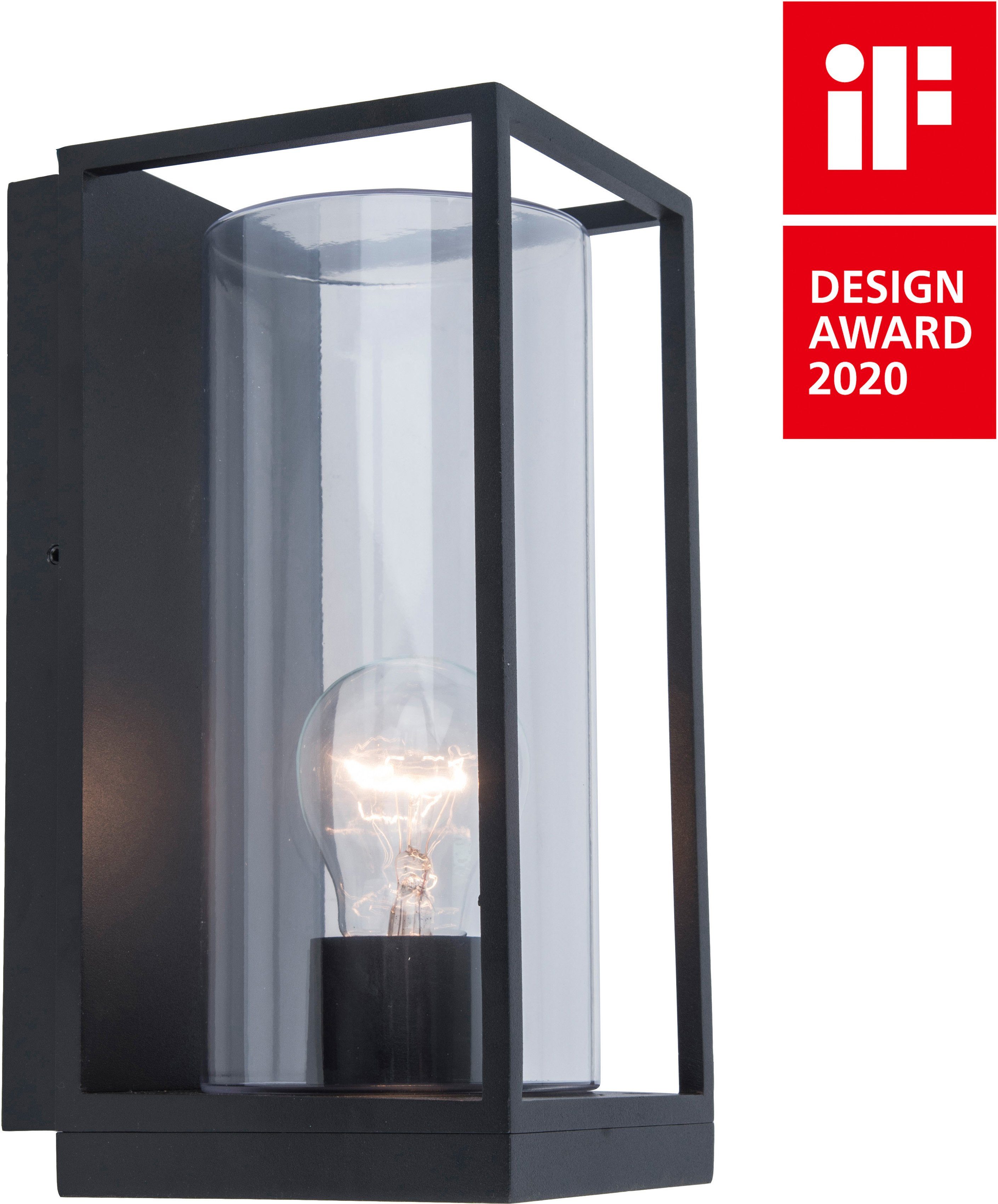 LUTEC Außen-Wandleuchte FLAIR, ohne Leuchtmittel