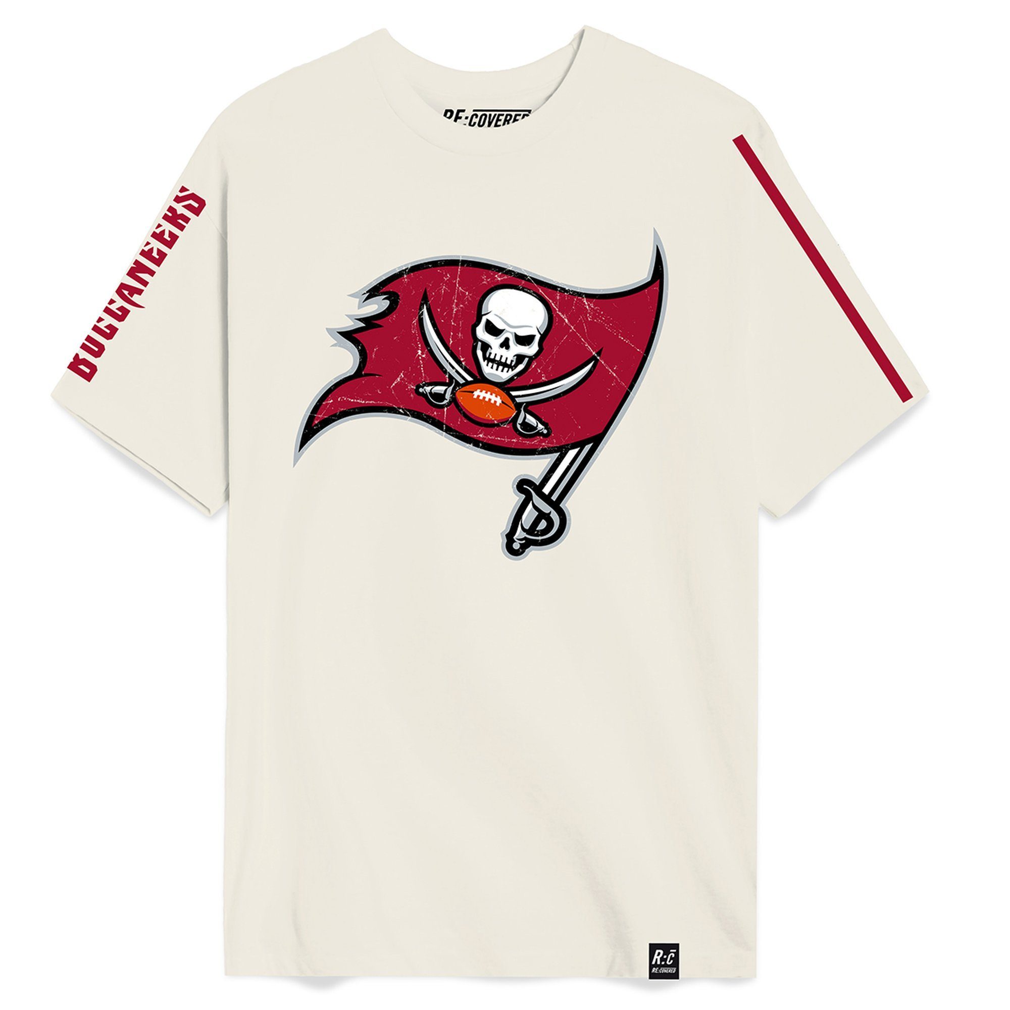 Recovered Print-Shirt Re:Covered NFL ecru Tampa Bay Buccaneers