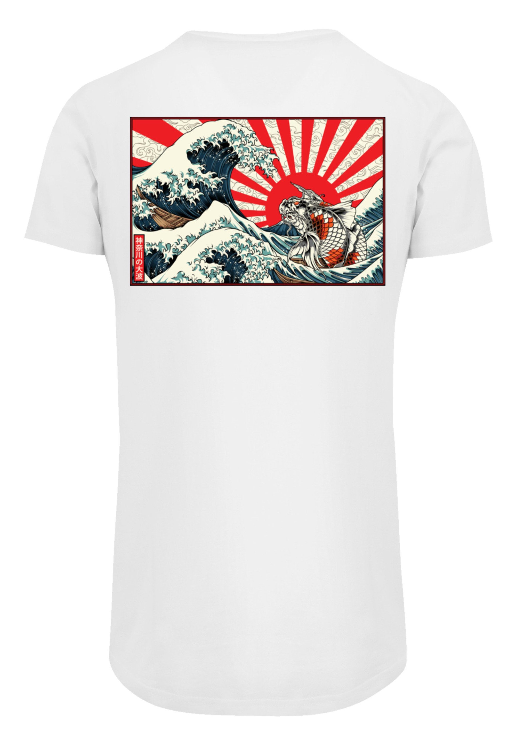 Kanagawa Welle Print weiß F4NT4STIC T-Shirt Japan