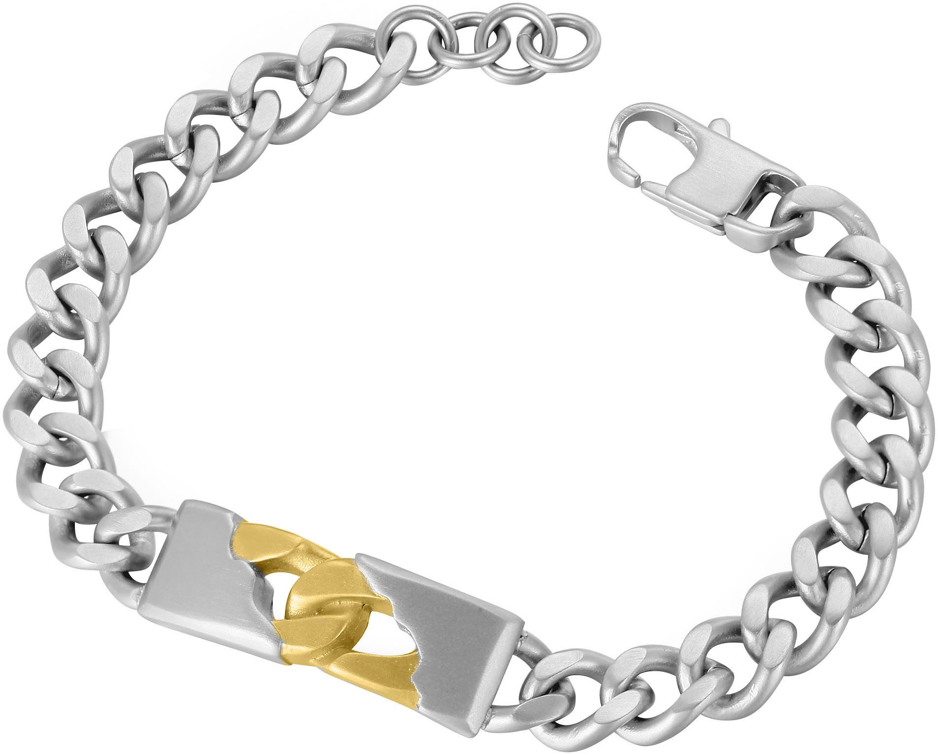 Firetti Armband Schmuck Geschenk Edelstahl Armschmuck Armkette Panzerkette Vintage