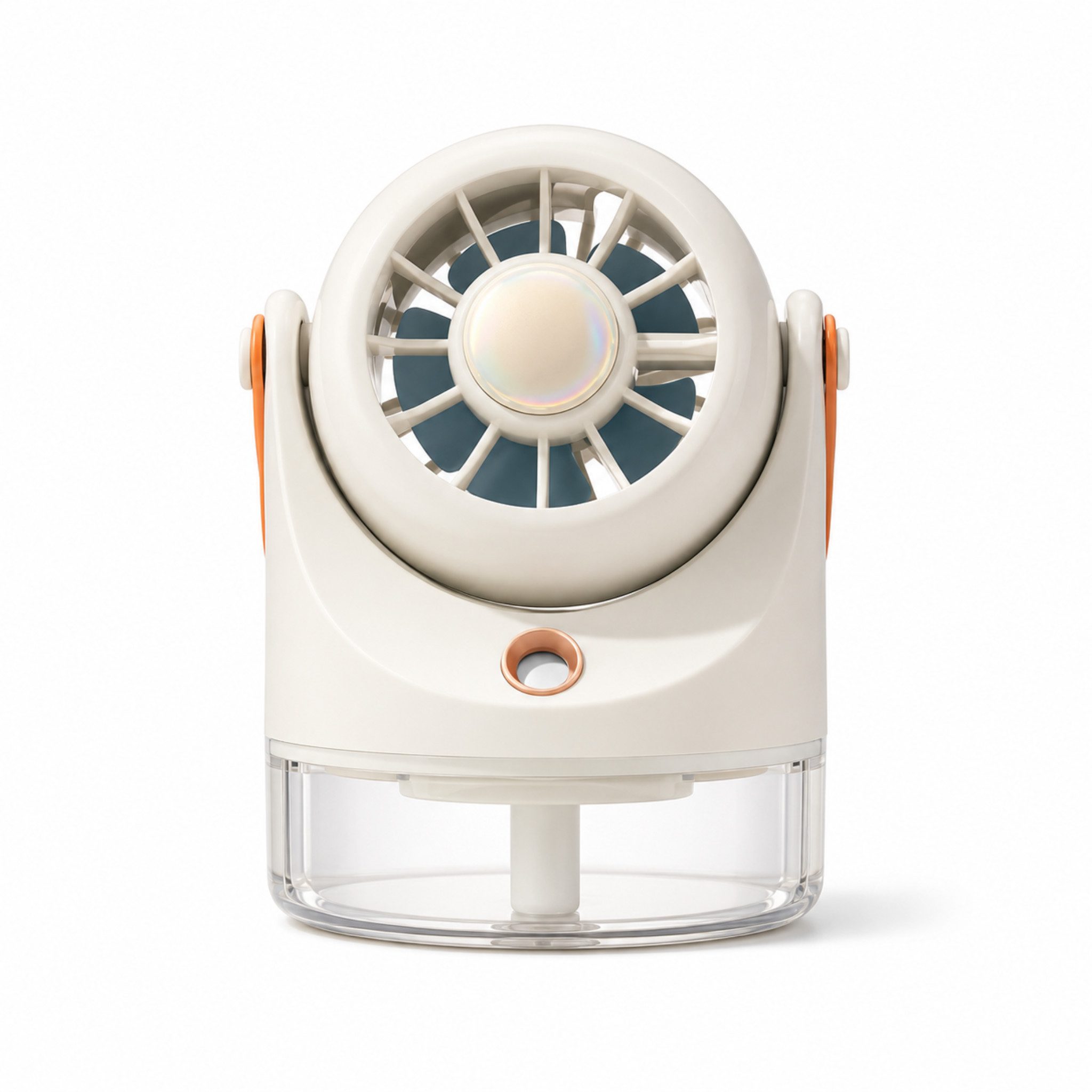HS.SUPPLY Tischventilator Kompakter Tischventilator mit Sprühnebel & Akku, Kompakt, tragbar, mit Sprühnebel und 3 Windstufen