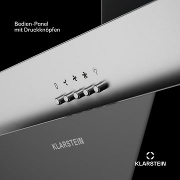 Klarstein Deckenhaube Serie CGCH3-Alessia-90SS+B Alessia, Kopffreihaube head -free Abluft Umluft LED