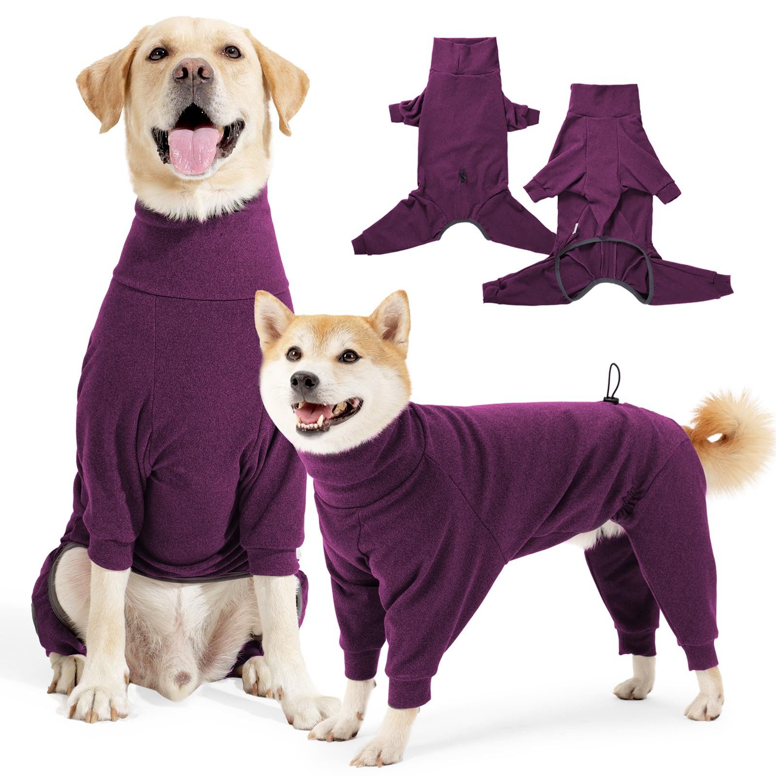 Tierpullover Tierpullover Fleece Hundepullover Wintermantel Hundepyjama mit Beinen