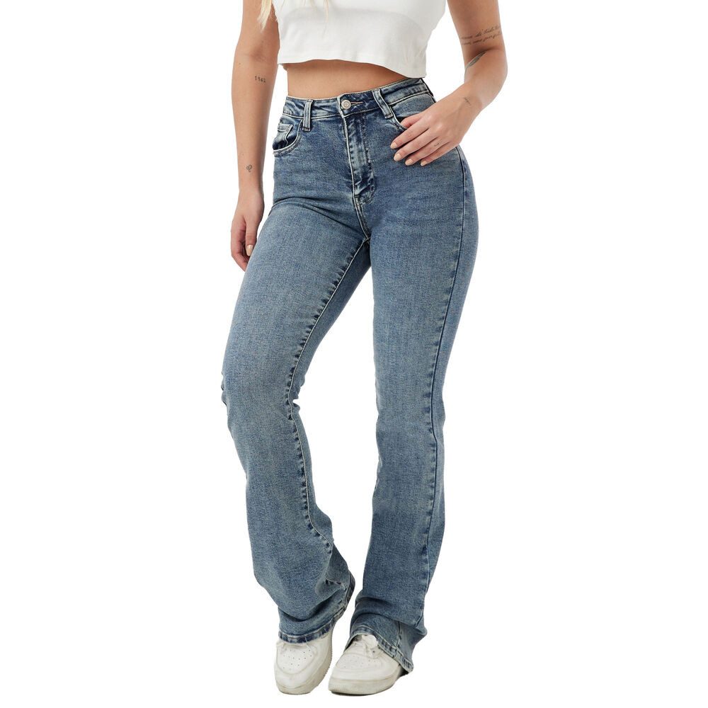 Ital-Design Bootcut-Jeans Hohe Taillen-Jeans für Damen – zeitloser Style un günstig online kaufen