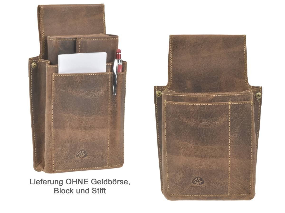 Greenburry Kellnerbörse Vintage, Kellnertasche, Holster, Leder