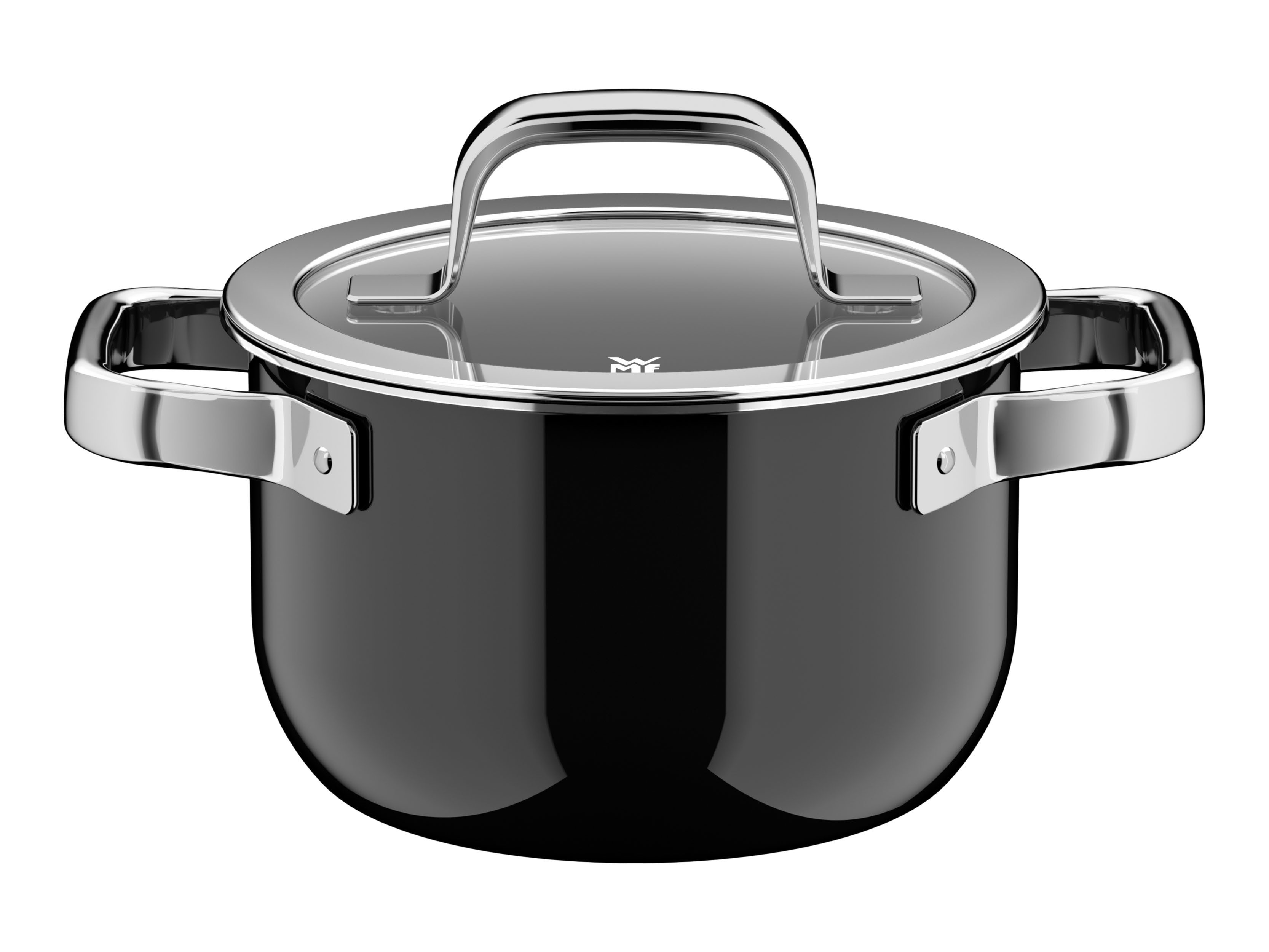 WMF Kochtopf Fusiontec Mineral Pro, Edelstahl, Glas (1-tlg), kratzfeste Oberfläche, wärmereduzierende Hohlgriffe, Made in Germany