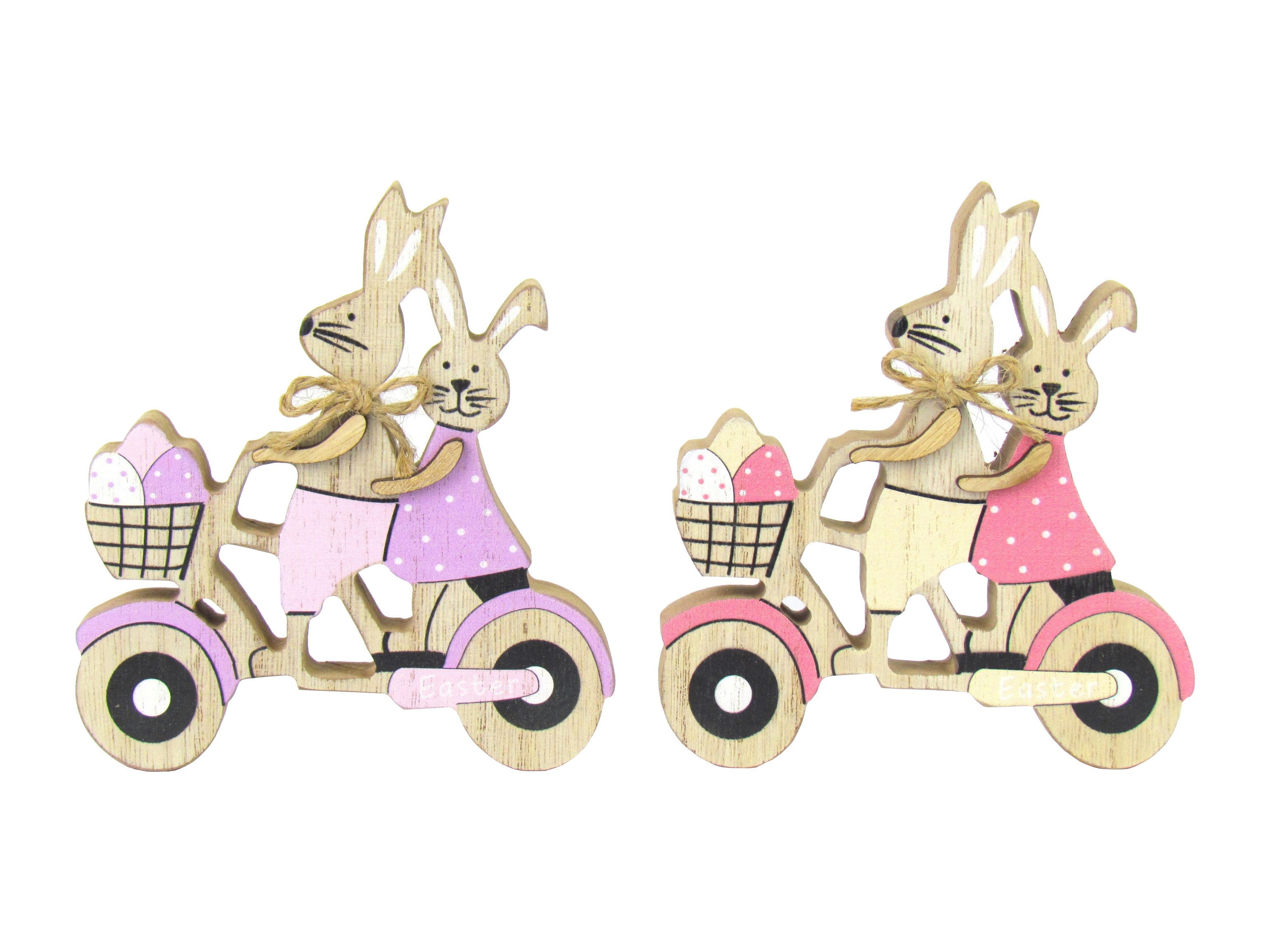 Jean Products Dekofigur 2-teiliges Set Oster Dekoration – verschiedene Designs – aus Holz