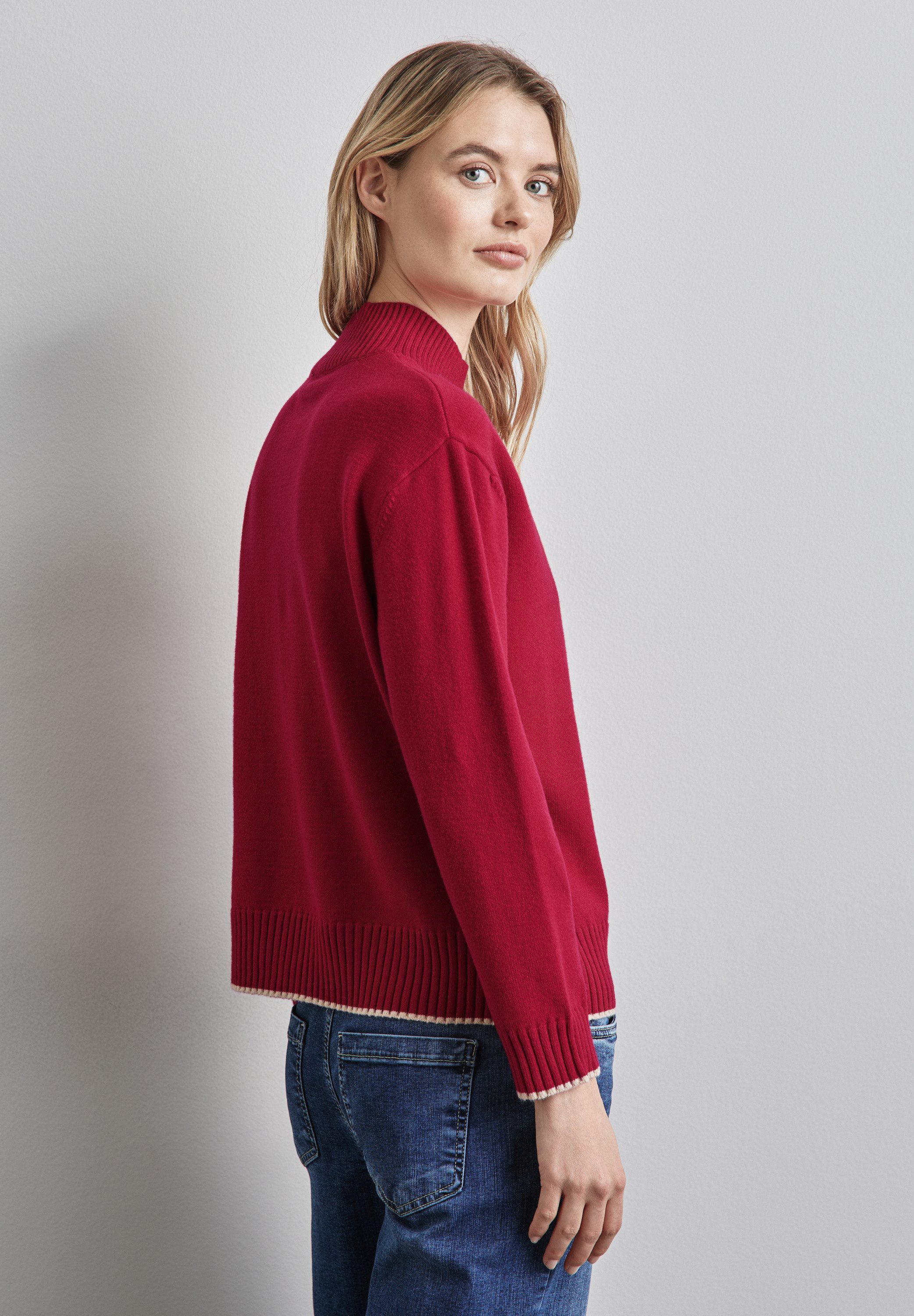STREET ONE Strickpullover mit Stehkragen günstig online kaufen