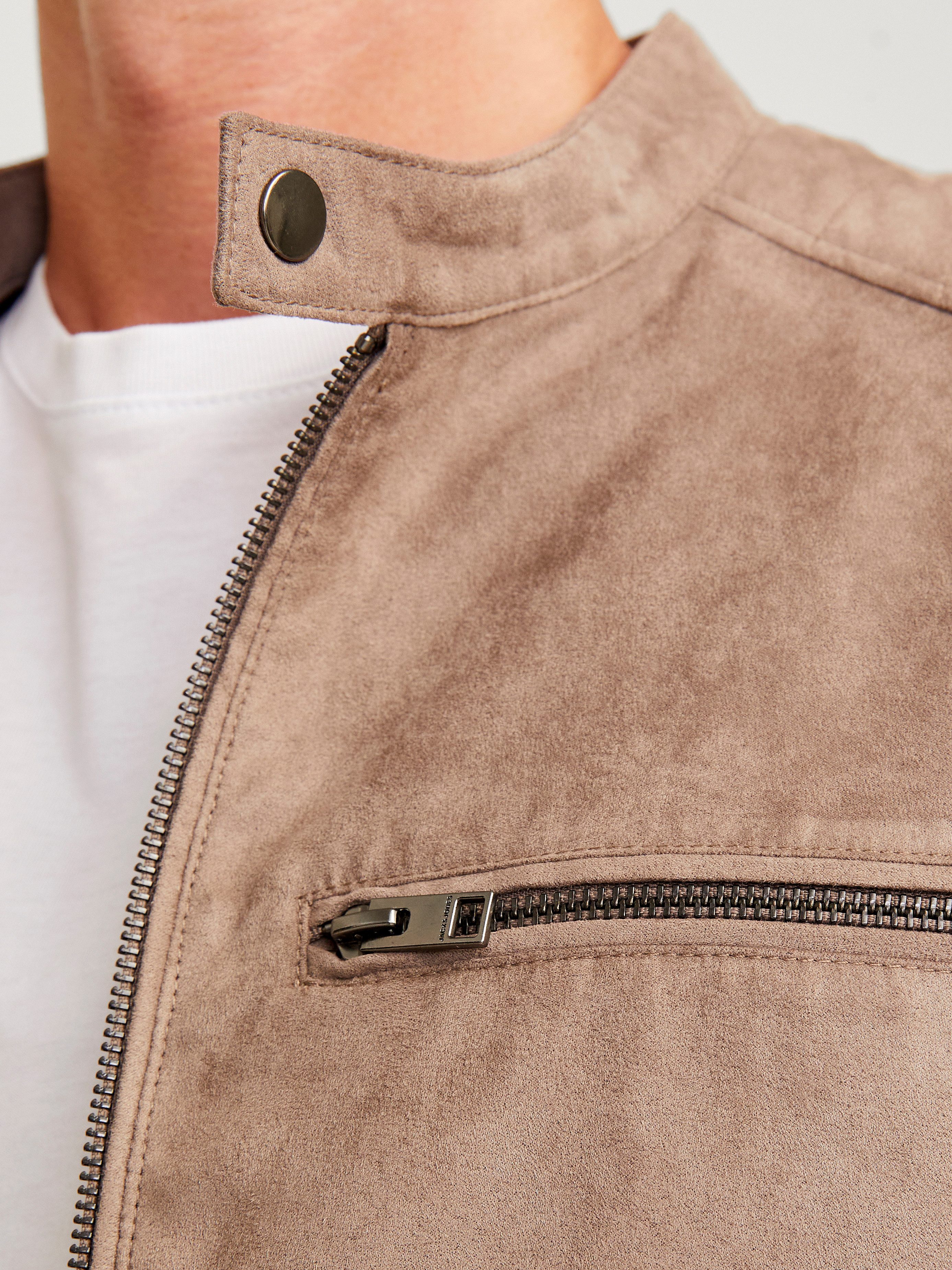 Jack & Jones Bikerjacke JJEDYLAN mit wasserabweisender Funktion unifarben, günstig online kaufen