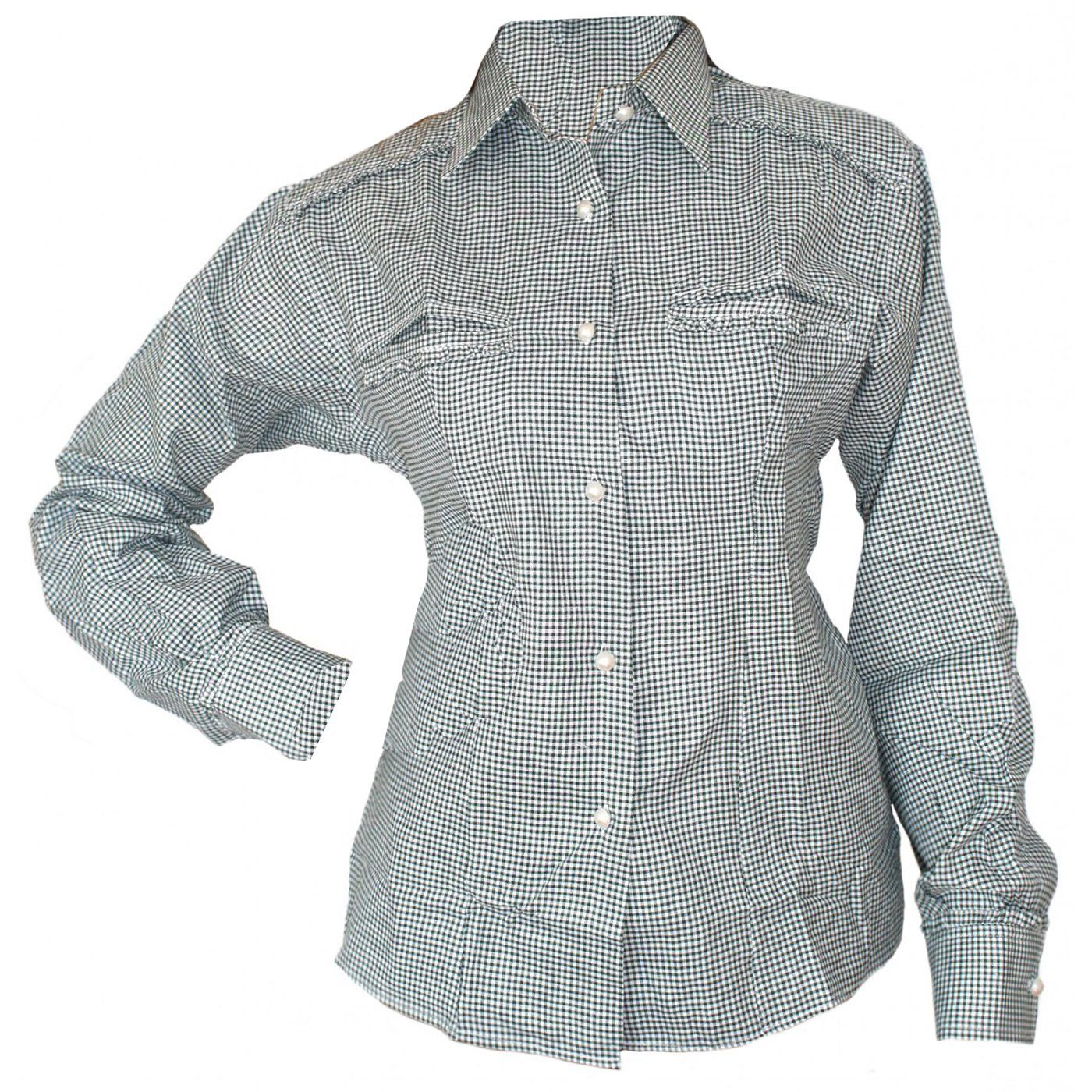 German Wear Trachtenbluse GW1521 Bayerische Langarm Trachtenbluse in 5 Farb günstig online kaufen