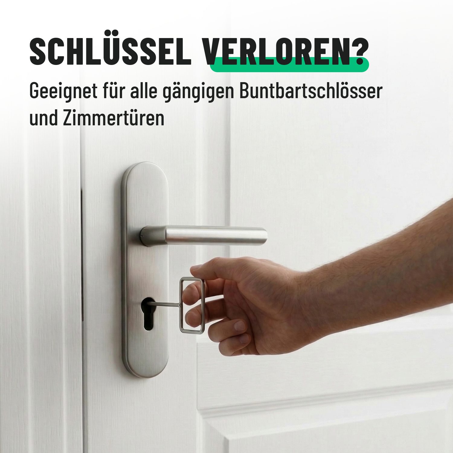 greate. Vorhängeschloss Dietrich Schlüssel 2er Pack - Dietrichset für Bartschlösser, (2-tlg)