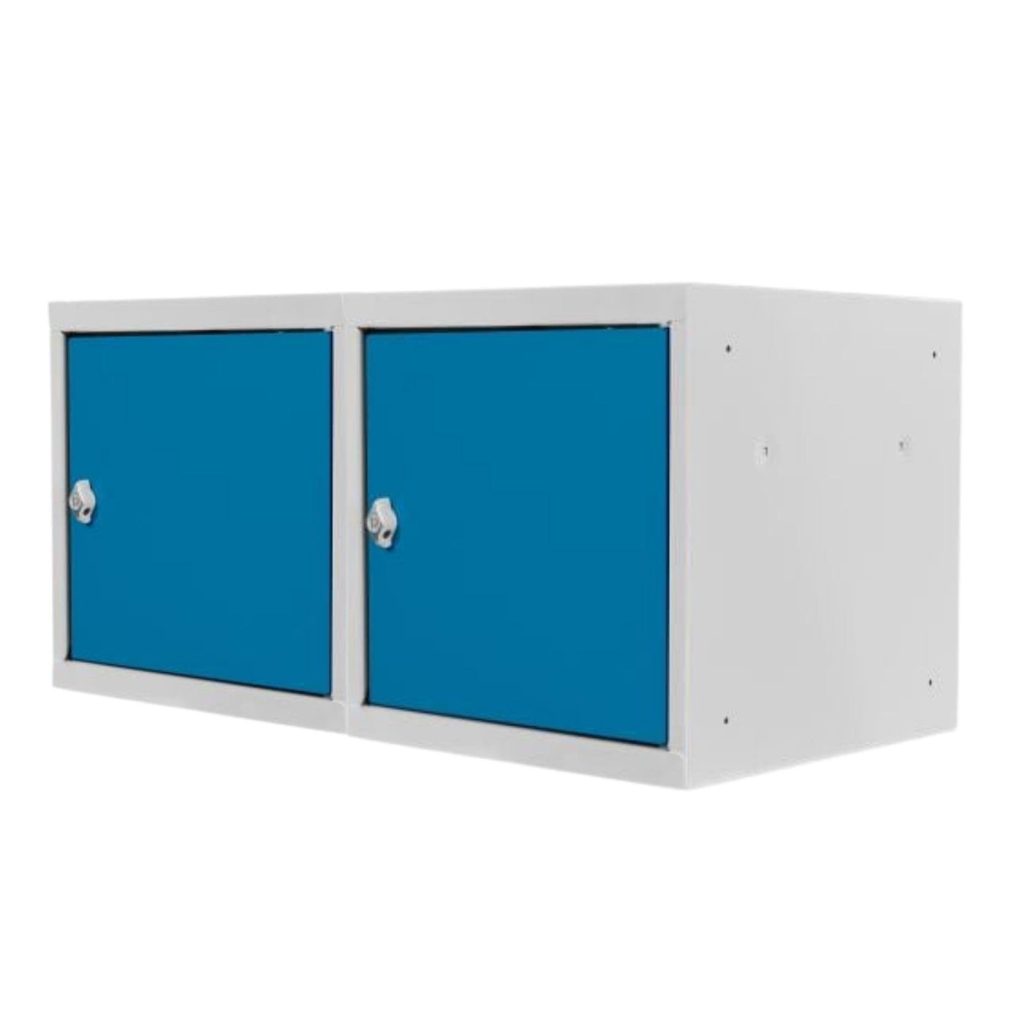 PROREGAL® Spind Schließfachwürfel Blocky mit Zylinderschloss + 2 Schlüssel, Grau