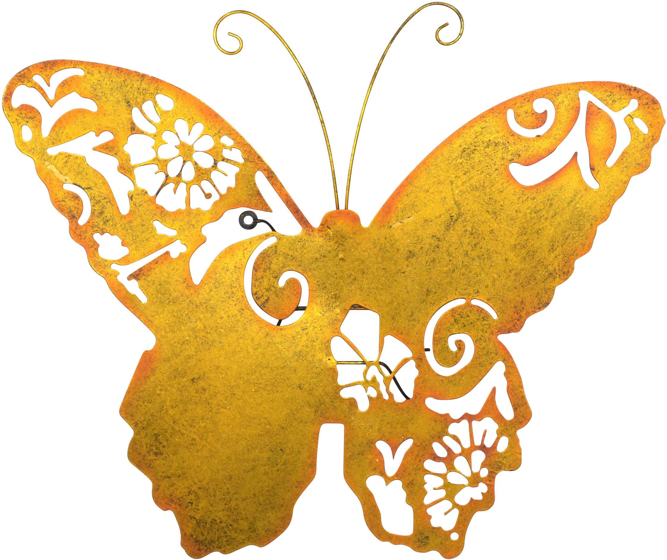 pajoma® Wanddekoobjekt Wanddekoration (1 St), Großer Schmetterling in gold