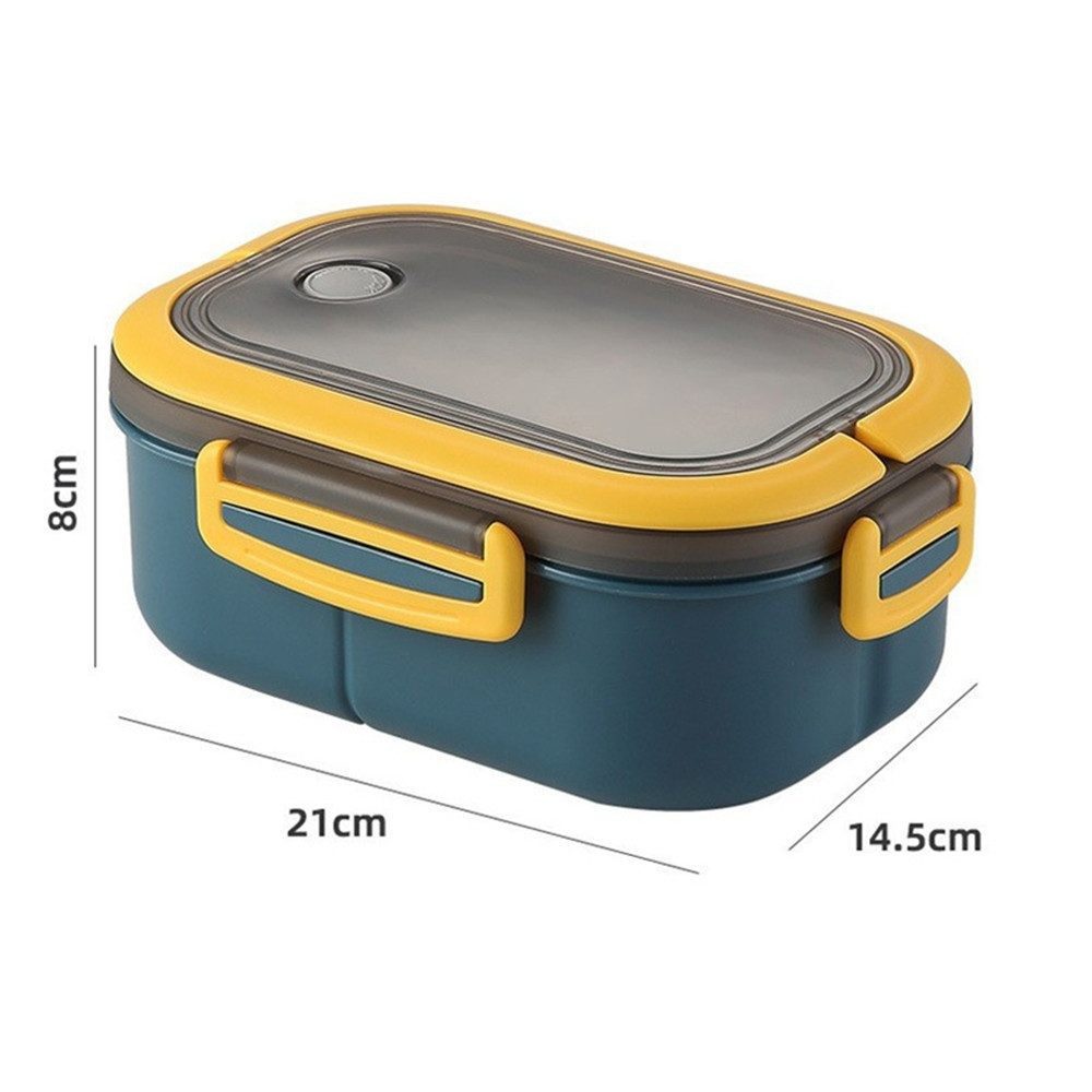 Diwzbyn Lunchbox für Kinder und Erwachsene, Brotdose mit Fächern, 14,5 x 21 x 8 cm