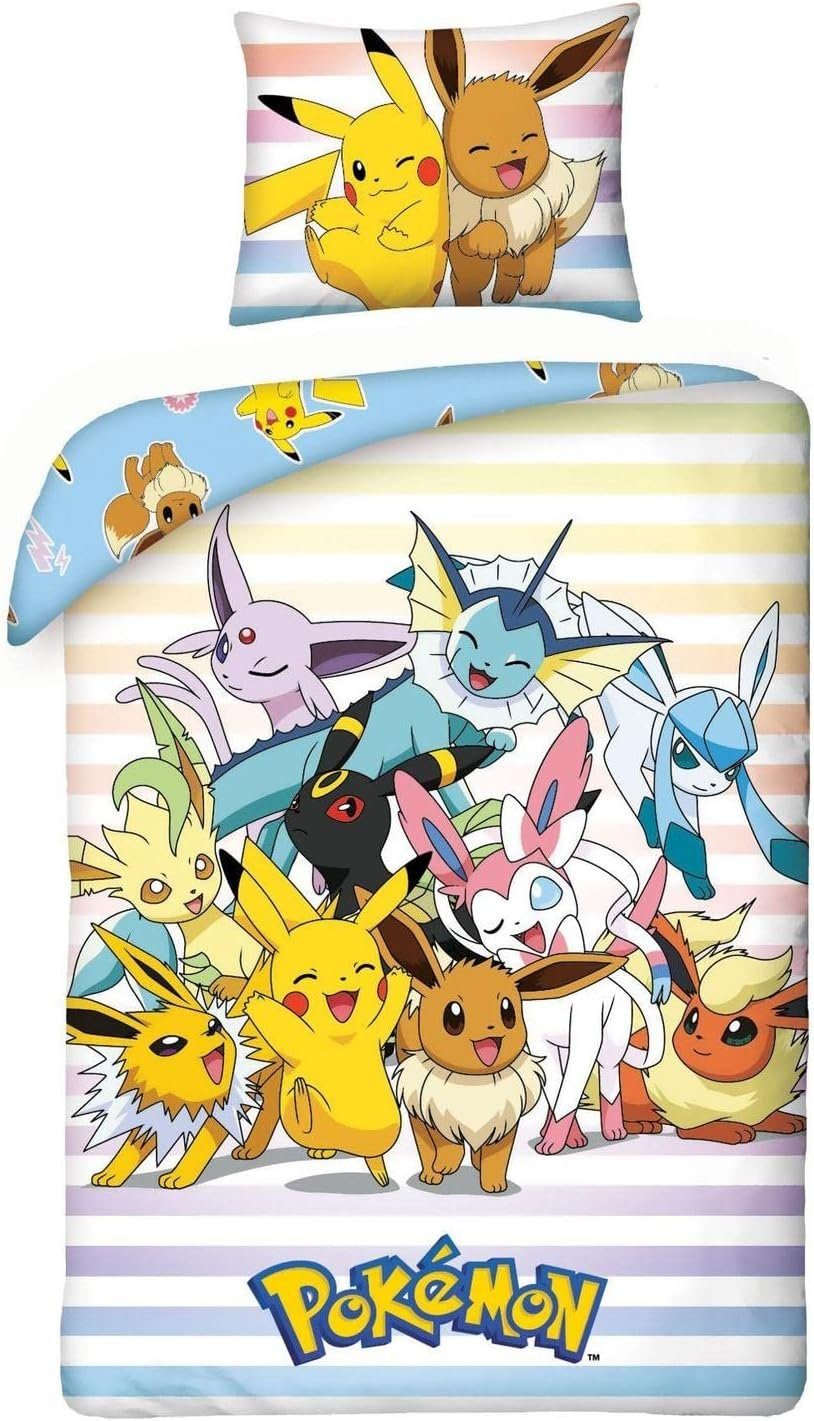 POKÉMON Bettwäsche Pokemon Friends Wende Bettwäsche Set Pikachu Kopfkissen günstig online kaufen