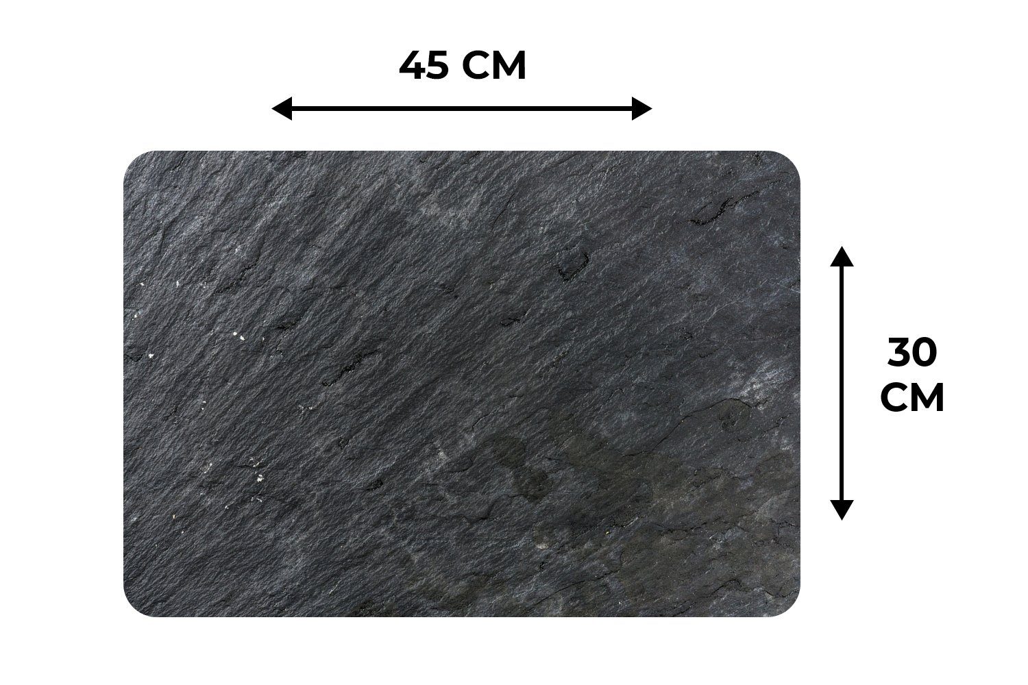 MuchoWow Platzset Naturstein - Industriell - Schiefer - Druck - Grau, (6-St), Platzsets, Tischset, Abwaschbar, Tischsets, Platzdeckchen