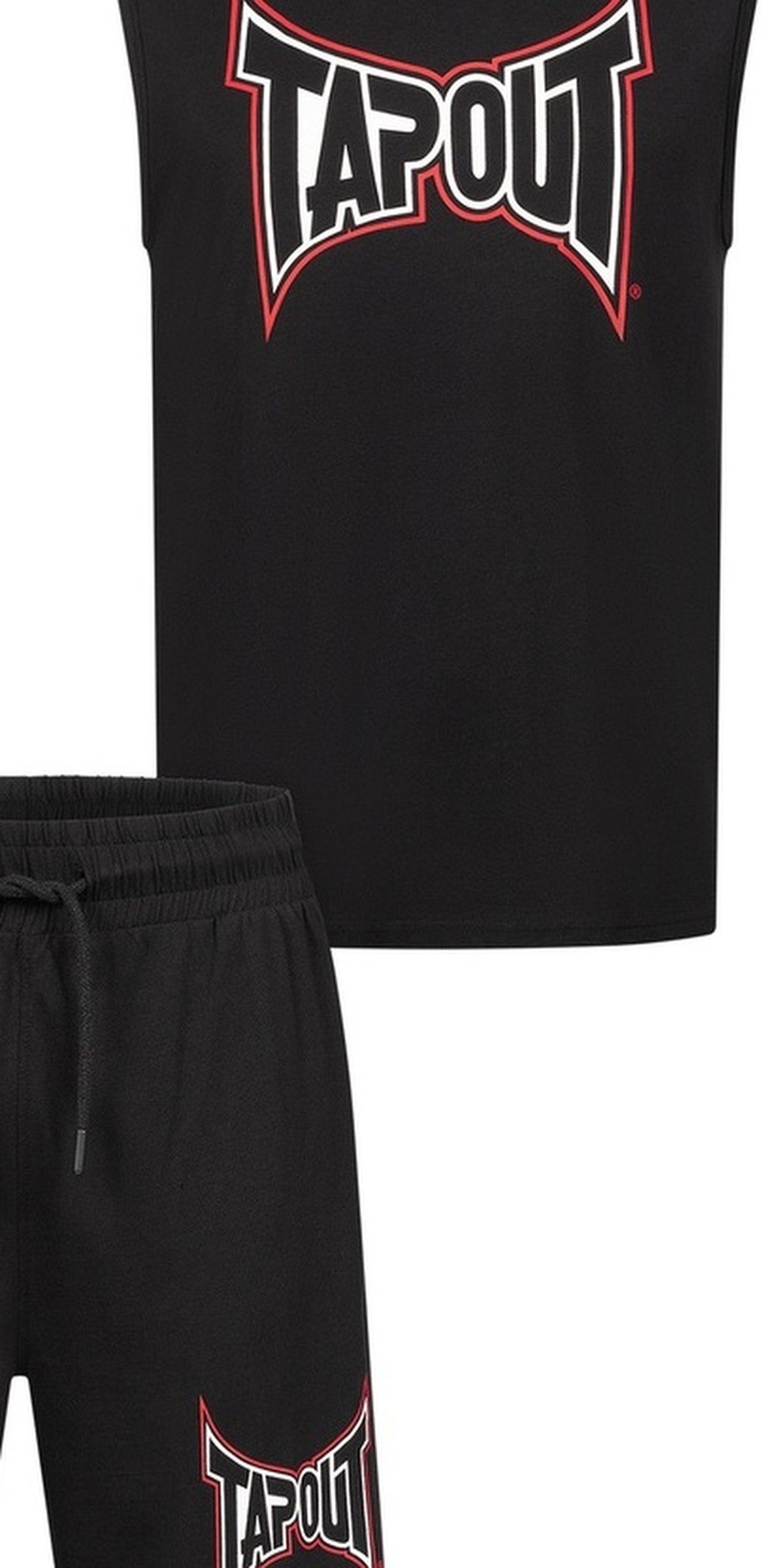 TAPOUT Trainingsanzug Dorrisa Herren ärmelloses T-Shirt & Shorts Set normale Passform