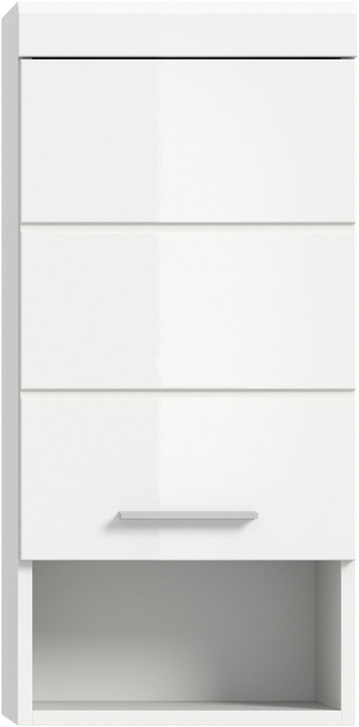 xonox.home Hängeschrank Weiß Hochglanz Melamin Modern 37x79x24 cm