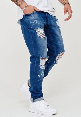 behype Slim-fit-Jeans SLY mit Destroyed-Elementen
