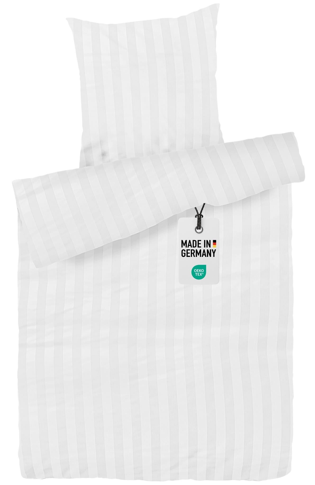 Carpe Sonno Bettwäsche Damast 135x200 155x220 Streifen Baumwolle elegante H günstig online kaufen