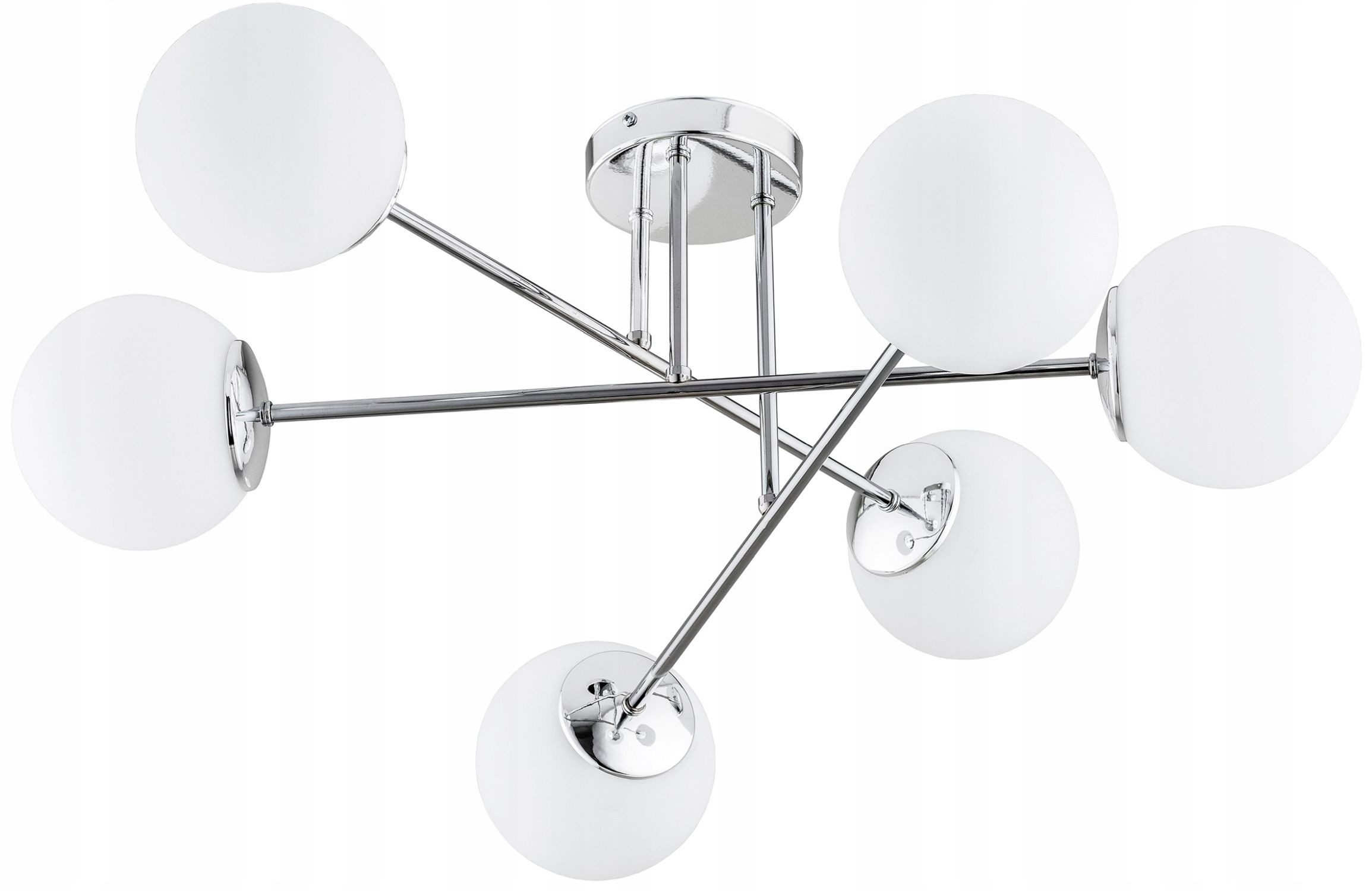 Licht-Erlebnisse Deckenleuchte KAIDA, ohne Leuchtmittel, 70 cm breit E27 Kugelschirm Modern