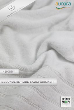 aurora Objektwäsche Badetücher Handtuch Set Montana 6-teilig weiß Premium Qualität 100% Baumwolle