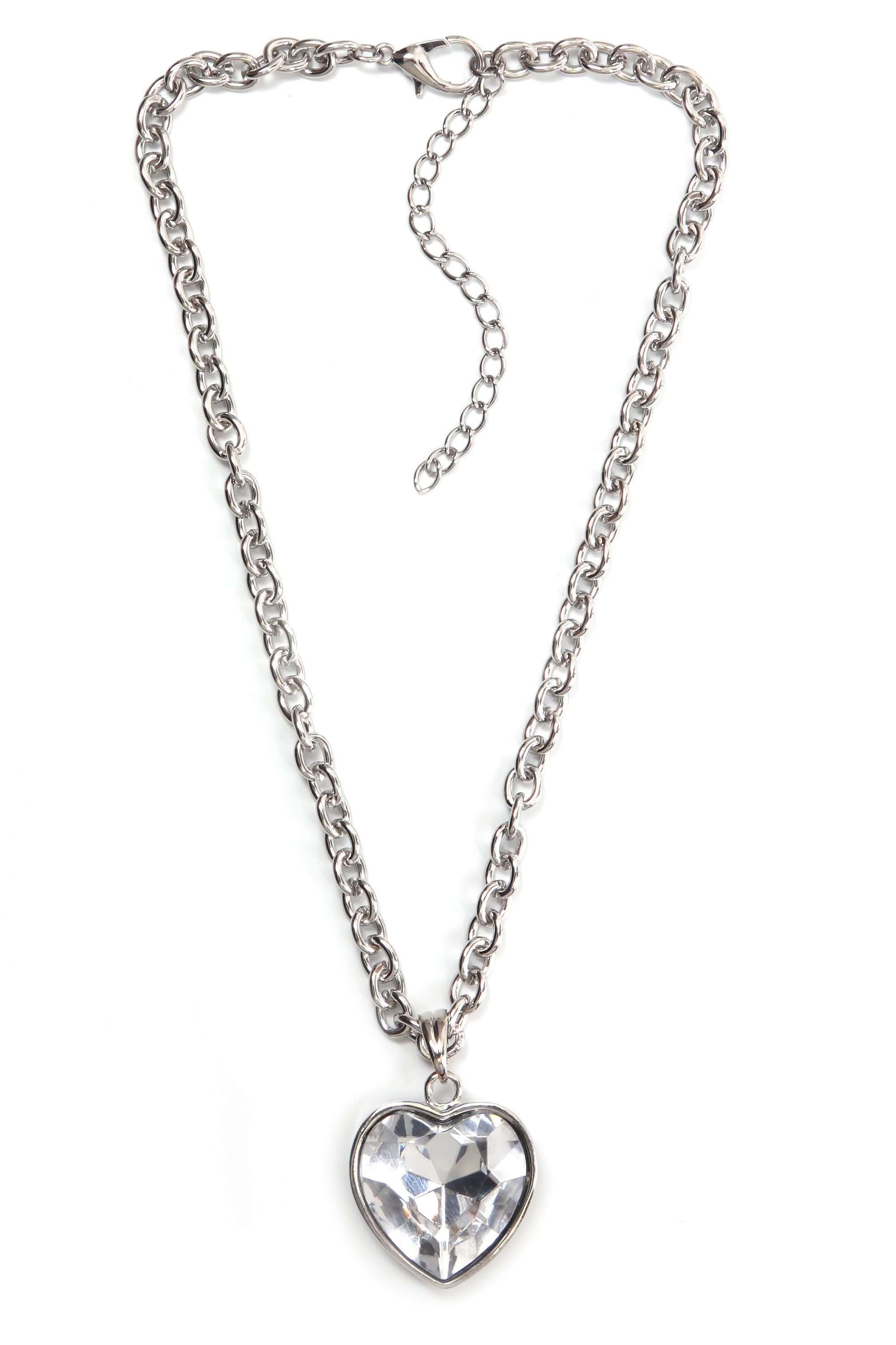 Allgäu Rebell Kette mit Anhänger Rosalind, mit Herzanhänger