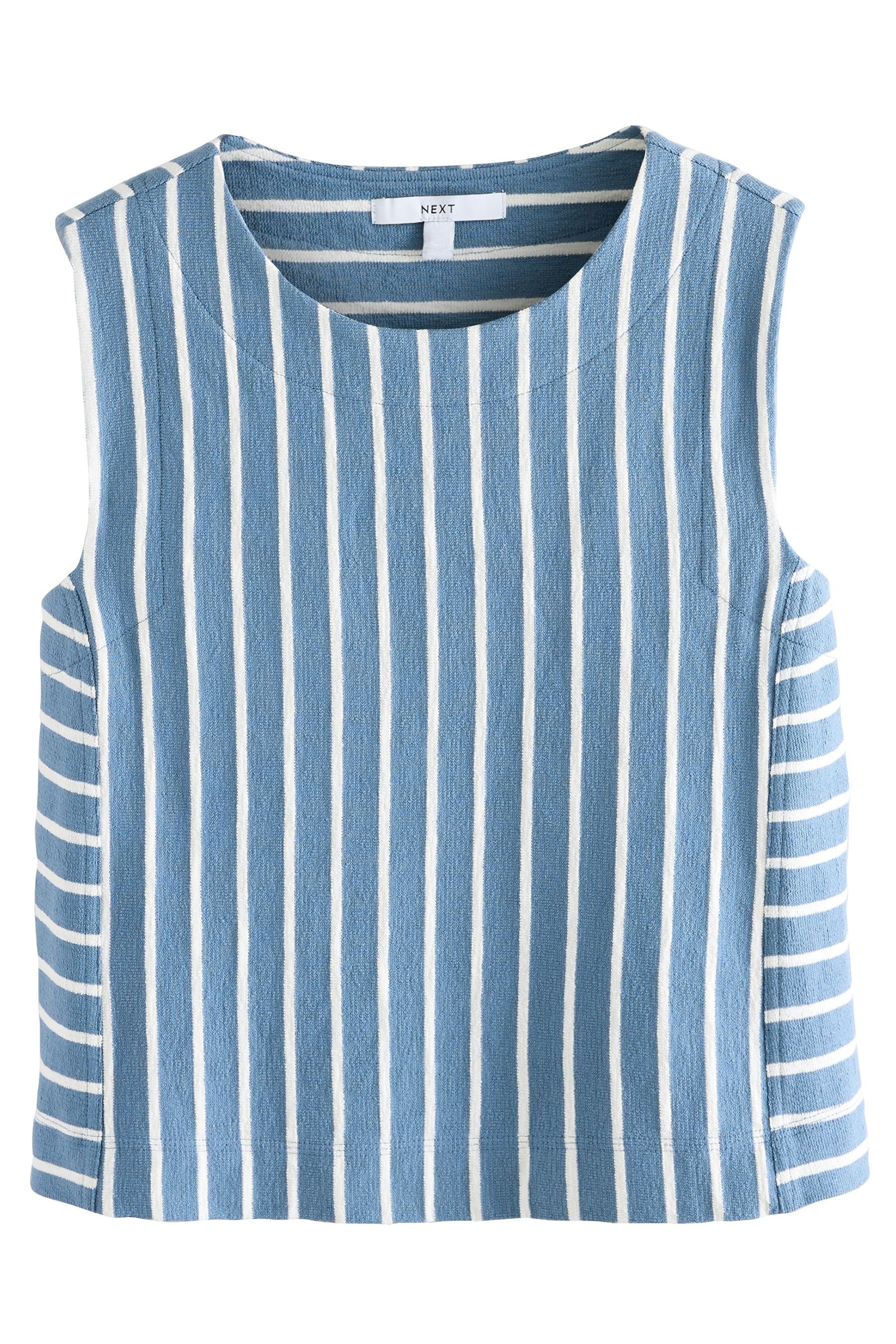 Next Tanktop Gestreiftes Frottee-Tanktop aus 100 % günstig online kaufen