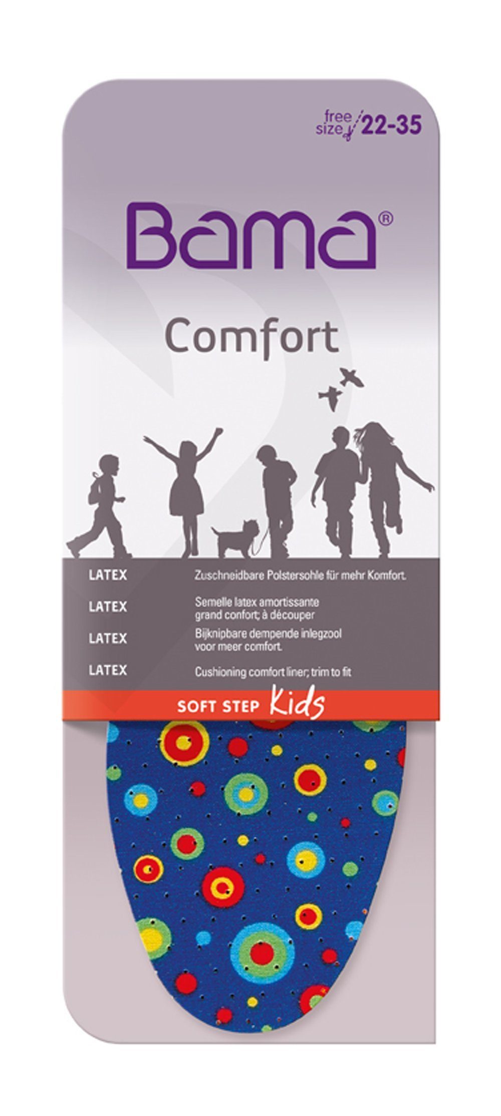 BAMA Group Einlegesohlen Soft Step Kids - zuschneidbare Polstersohle für mehr Komfort