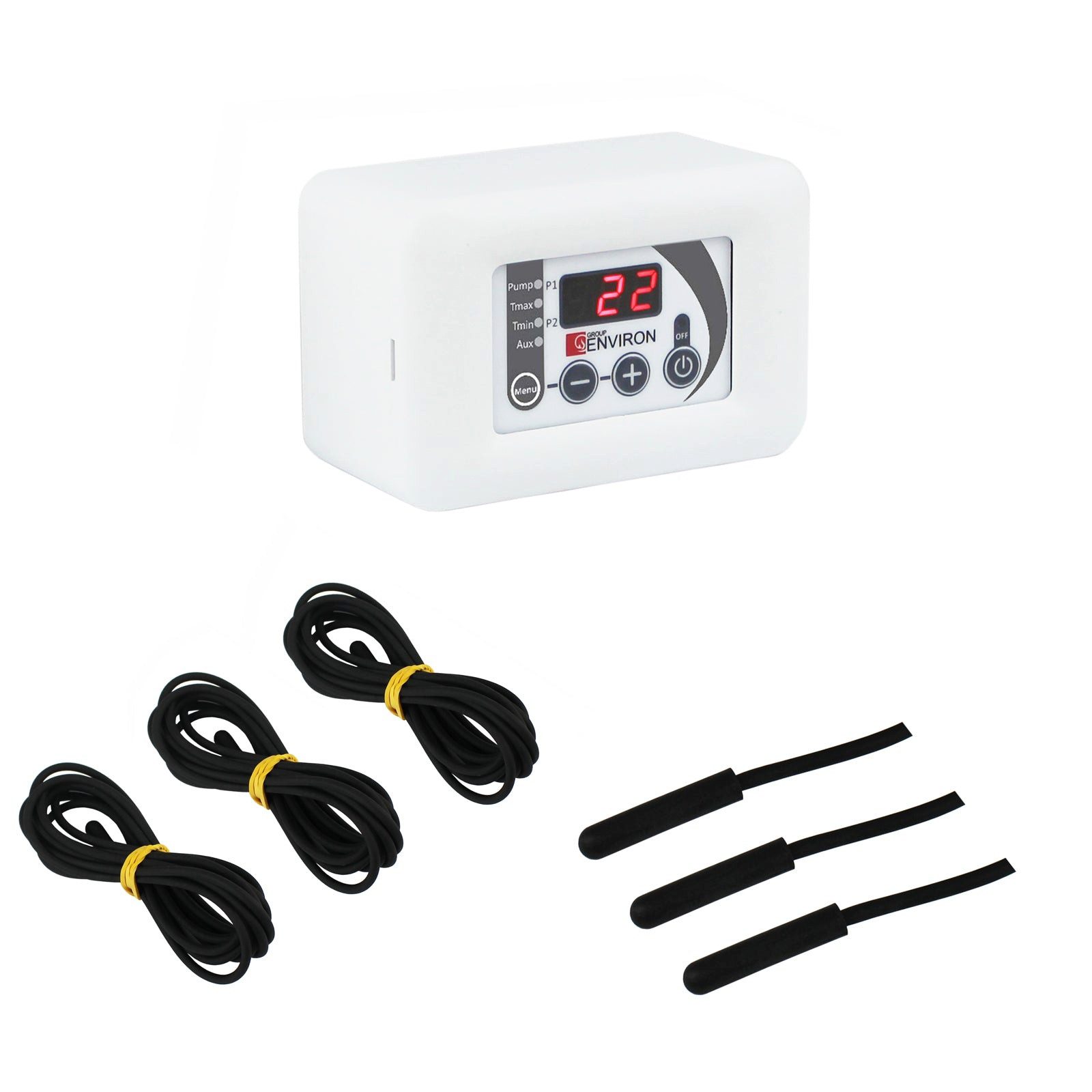 Environ Fußbodenheizung TC110 Feststoff Temperatur-Differenzregler für Holzkessel und Kaminöfe