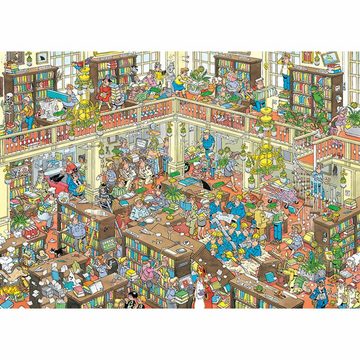 Jumbo Spiele Puzzle Jan van Haasteren - Bibliothek 1000 Teile, 1000 Puzzleteile