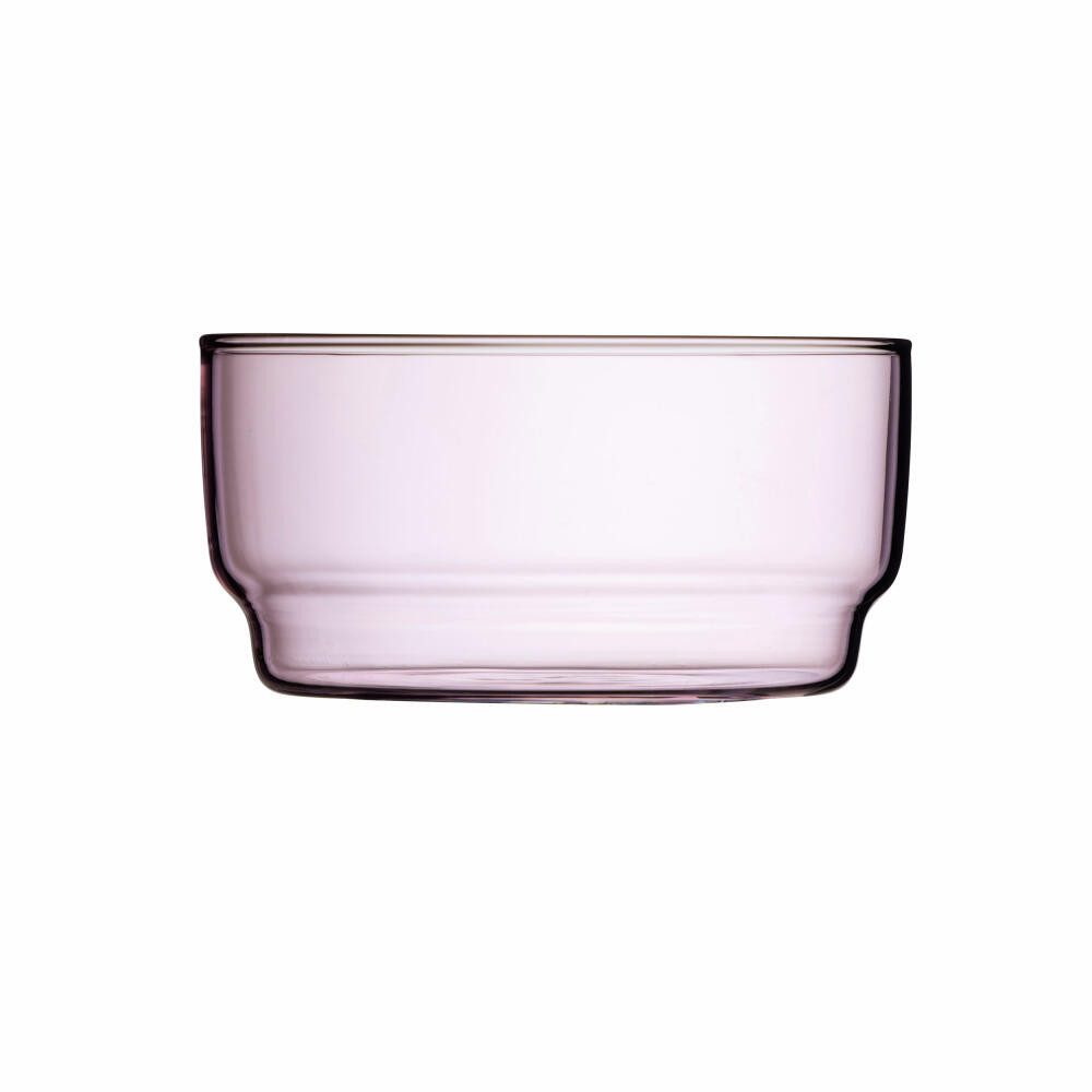 LYNGBY-GLAS Schale Torino 2er Set, Pink, 12 cm, Glas, (2-tlg)