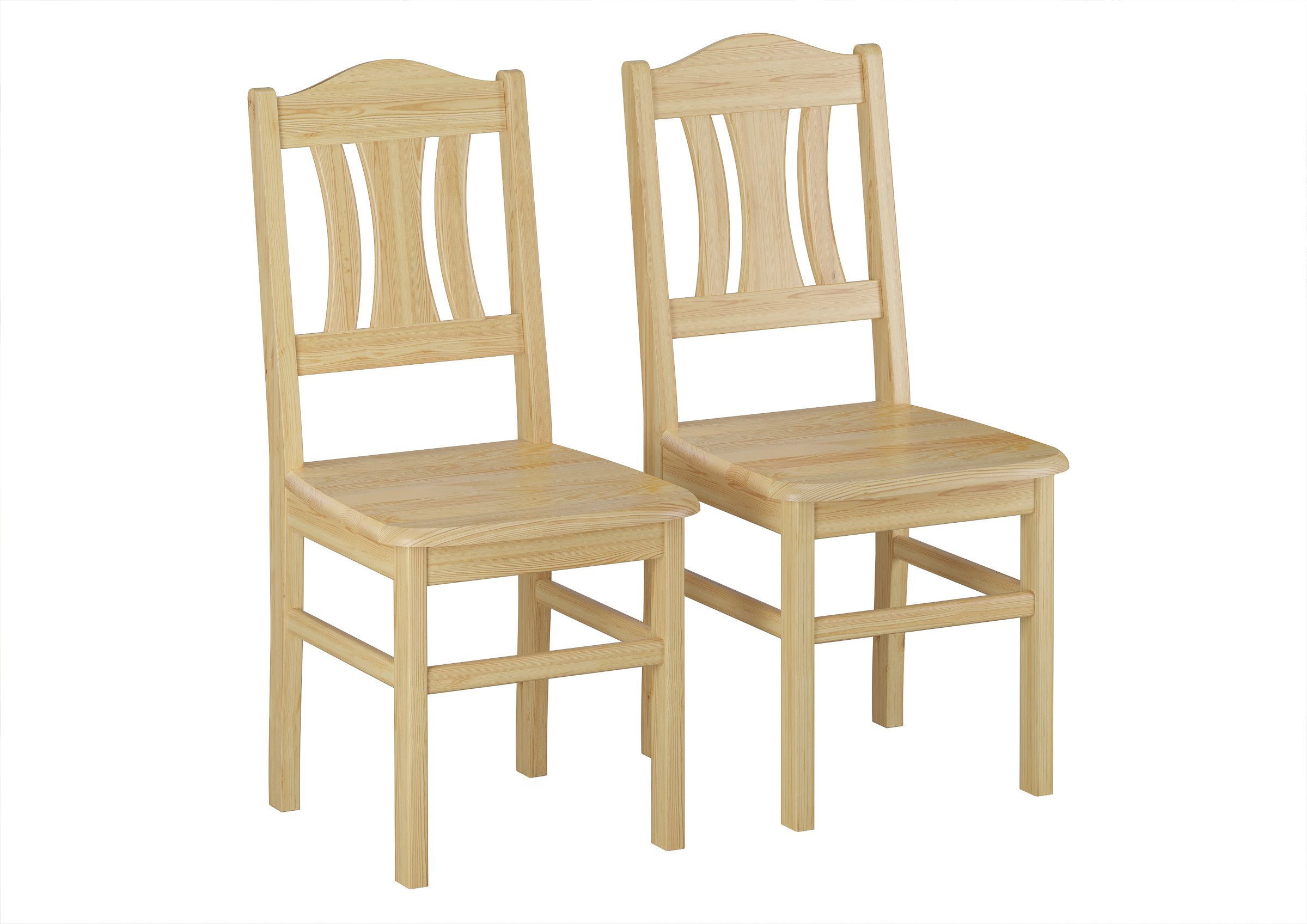ERST-HOLZ Esszimmerstuhl Küchenstuhl Robust Massivholzstuhl Kiefer Doppelpa günstig online kaufen