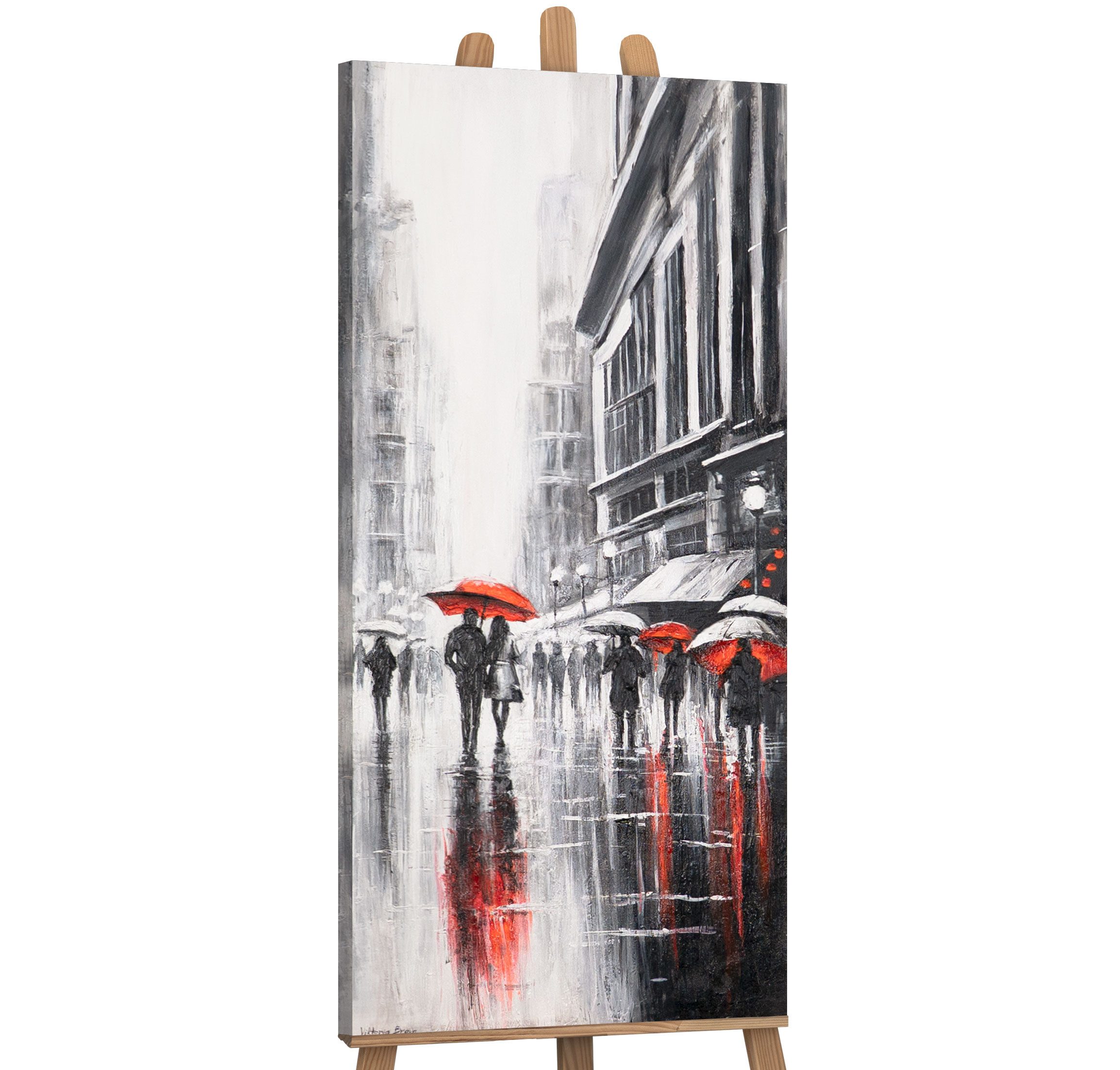 YS-Art Gemälde Wandbild Dame mit Hut, günstig online kaufen