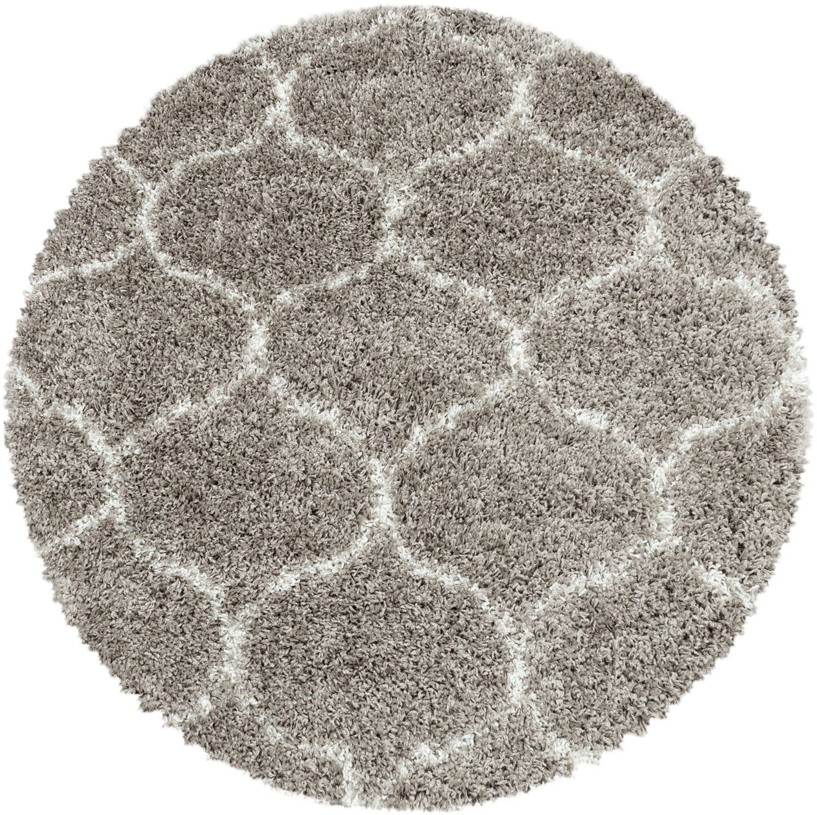 Ayyildiz Teppiche Hochflor-Teppich »SALSA 3201«, rund, 50 mm Höhe, auch rec günstig online kaufen