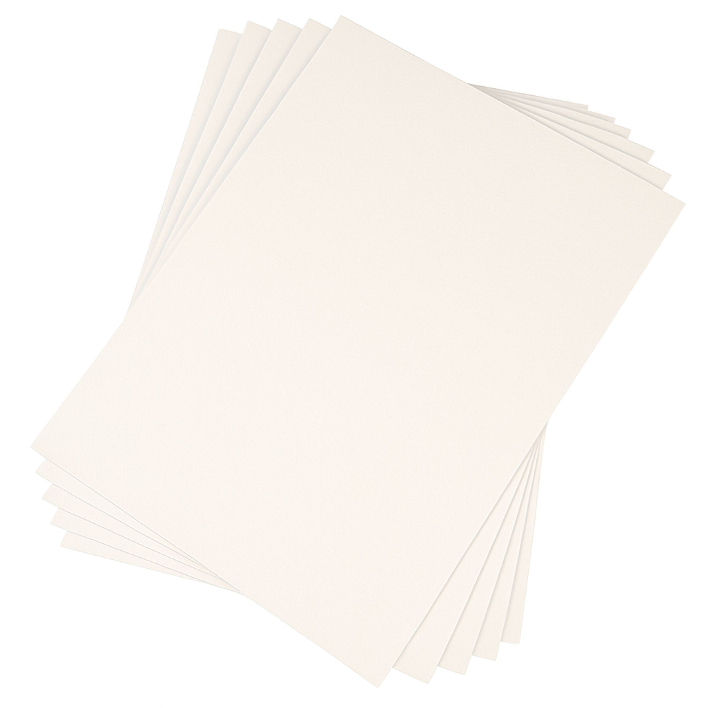 Papeteries Sill Zeichenpapier Set von Papier Dessin A Grain Blanc Zeichenpapier 24 x 32 cm, Mittlere Körnung für optimalen Farbauftrag und Kontrolle