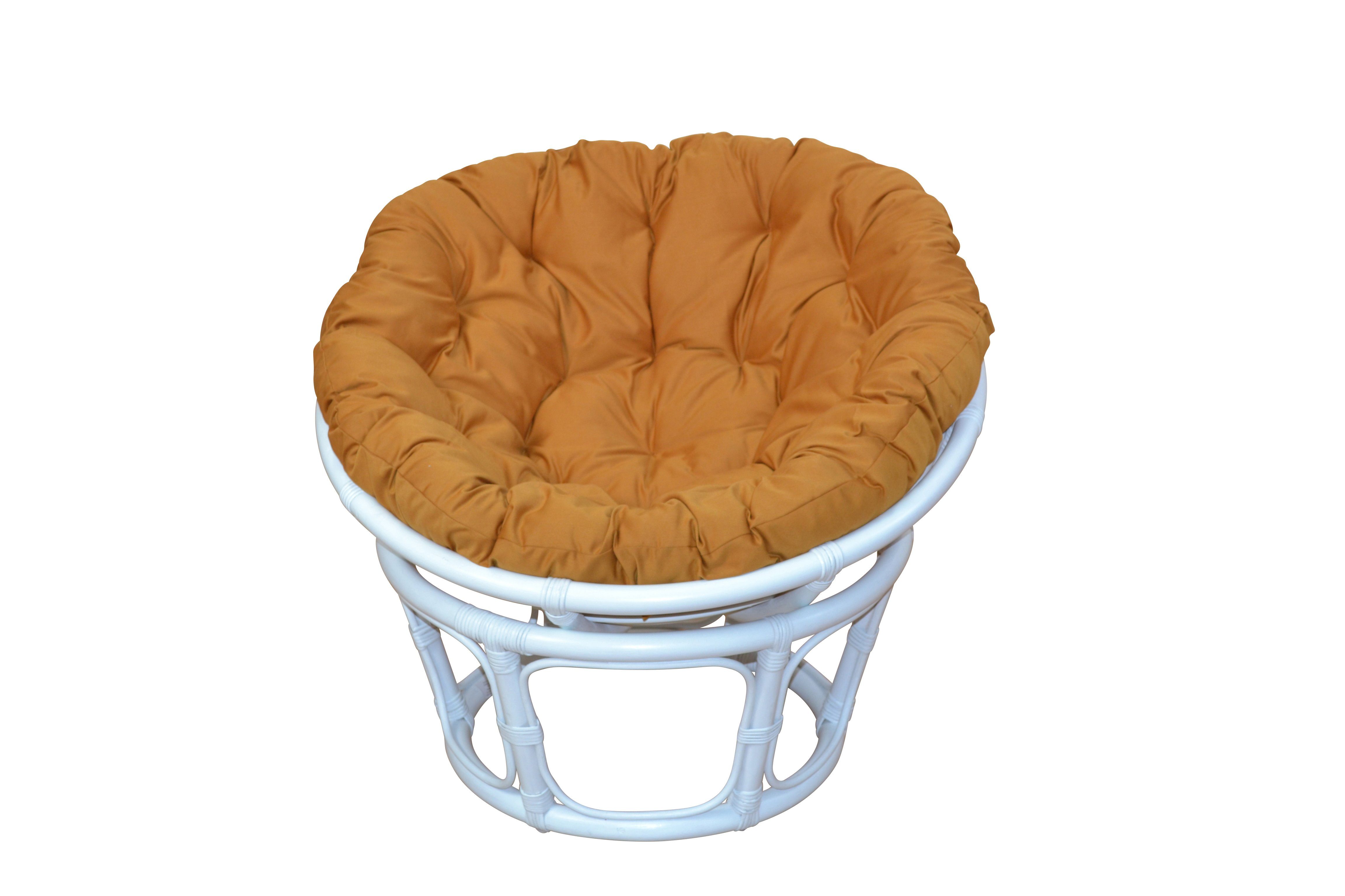 moebel-direkt-online Loungesessel Rattansessel _ handgeflochten, mit Kofort-Kissen (Rattansessel mit Kissenauflage)