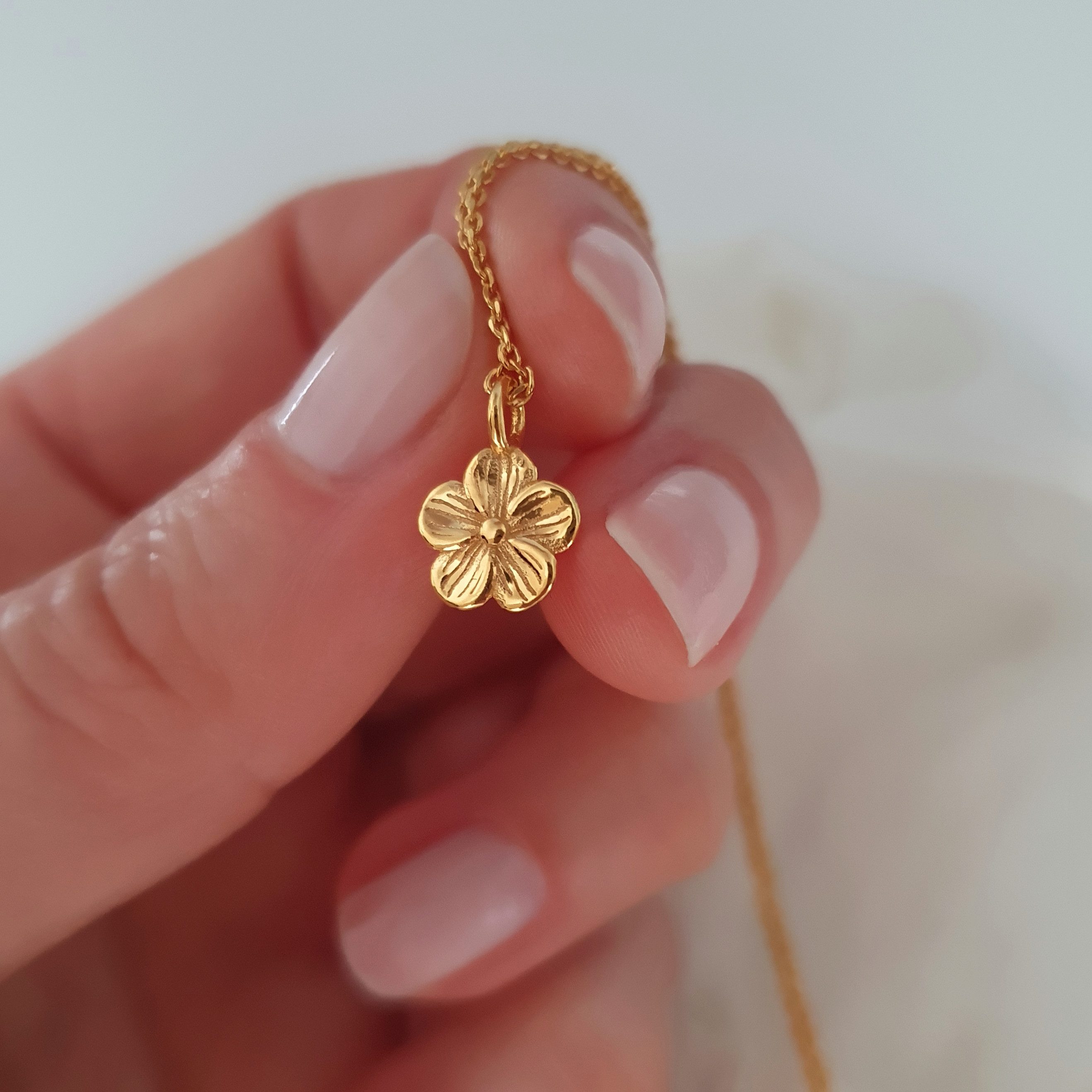 SCHOSCHON Kette mit Anhänger Kirschblüten (Blumenanhänger, günstig online kaufen