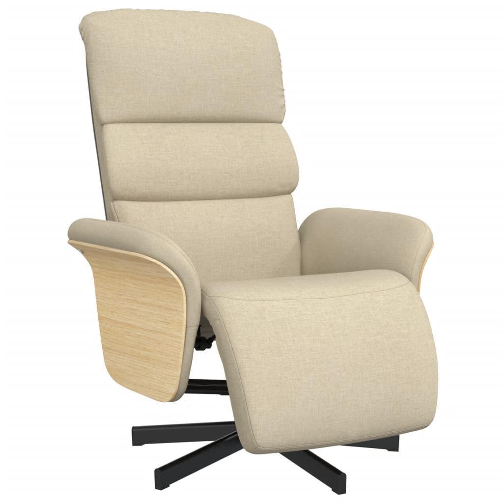 vidaXL Sessel Relaxsessel mit Fußteil Creme günstig online kaufen