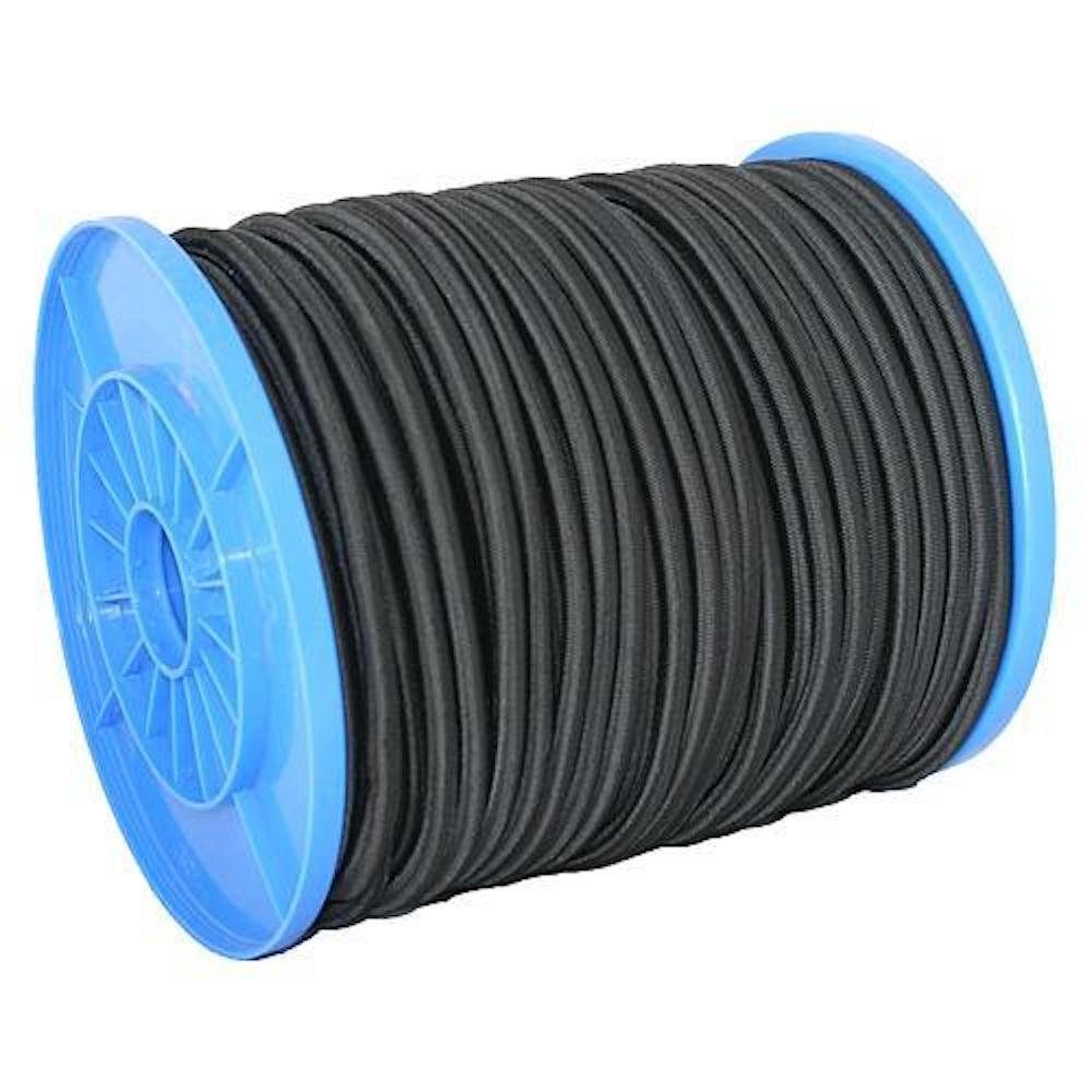 PROREGAL® Seil R100, 06mm, 90m, schwarzer Gummi Seil