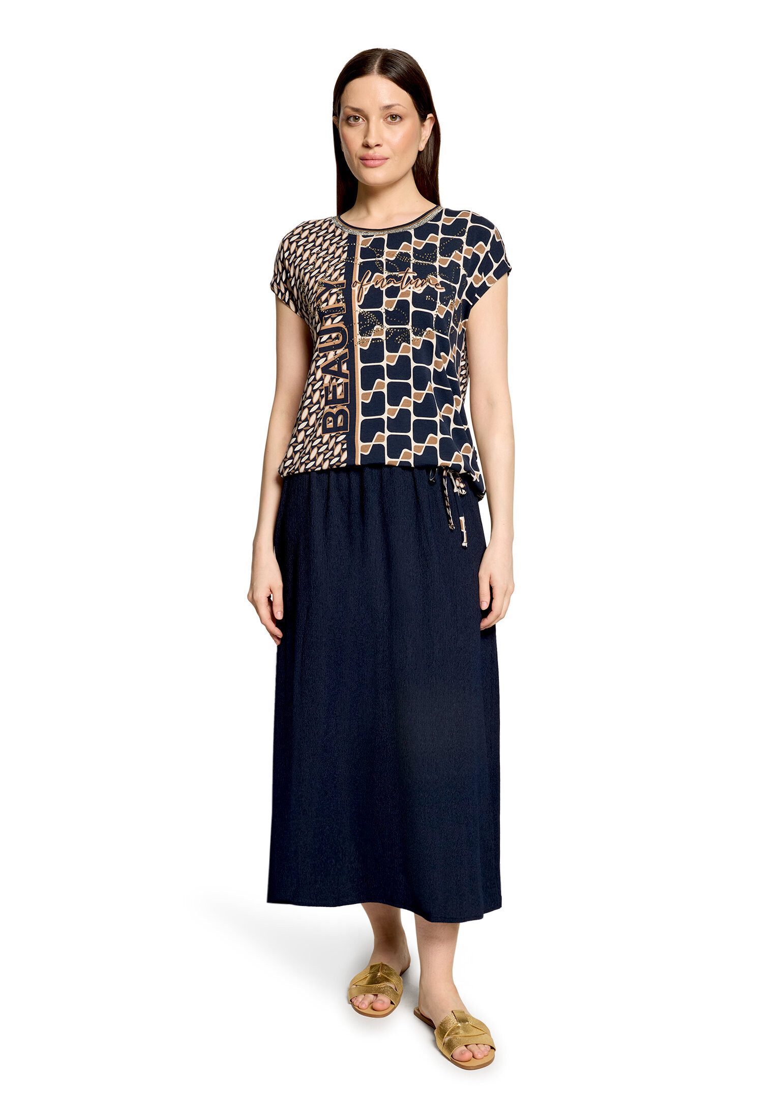 Betty Barclay Kurzarmshirt Damen mit Tunnelzug (1-tlg)
