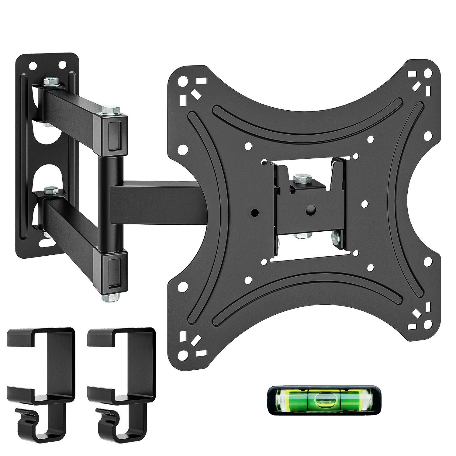 muchen TV-Wandhalterung TV Wandhalterung Schwenkbar für 55" 43" LCD LED Fernseher Halterung, (bis 55,00 Zoll, Für 55" 50" 43" 40" 32" 26" Fernseher bis zu 18kg)