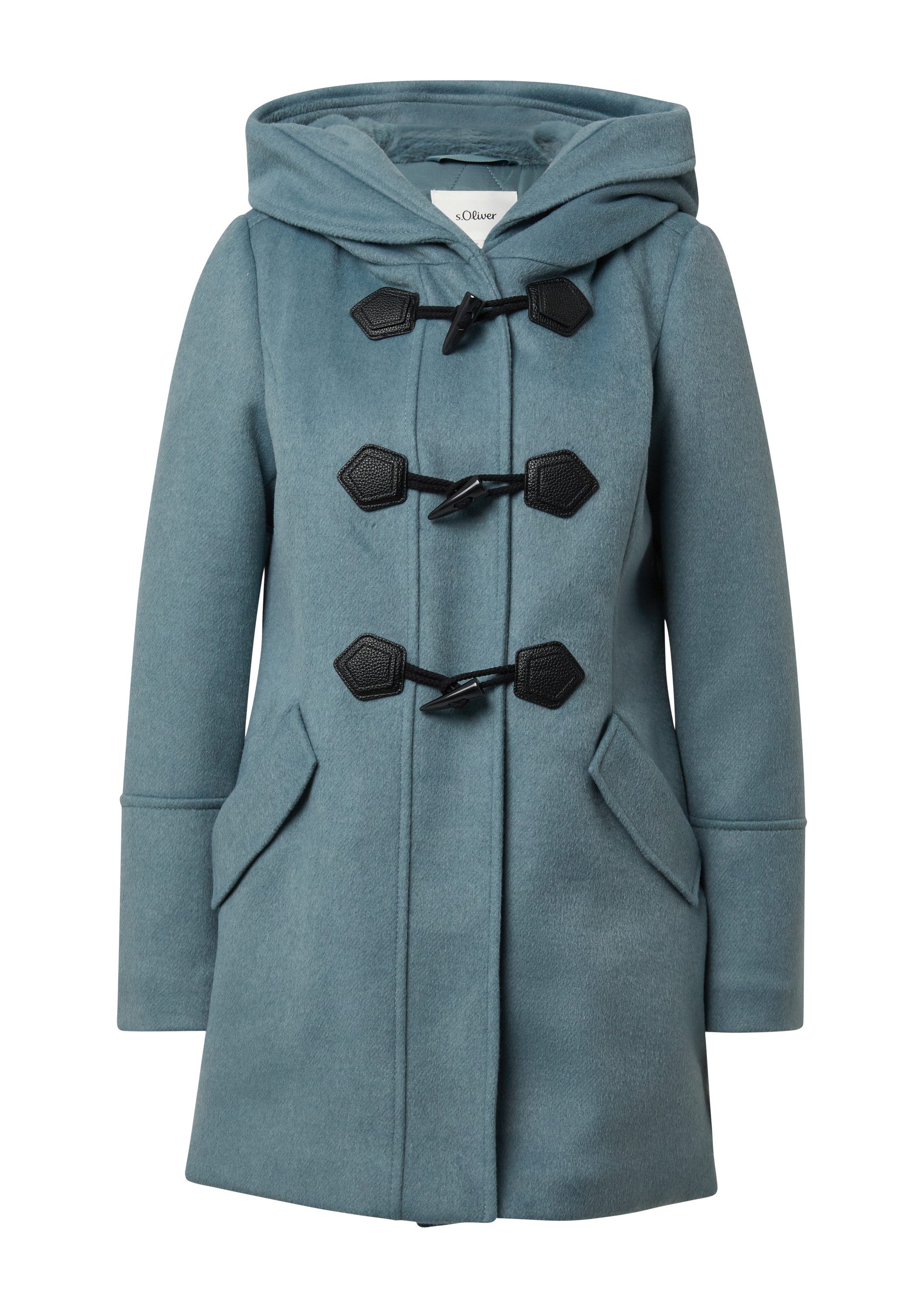 s.Oliver Wintermantel Outdoor-Mantel Taillierter Dufflecoat aus Wollmix günstig online kaufen