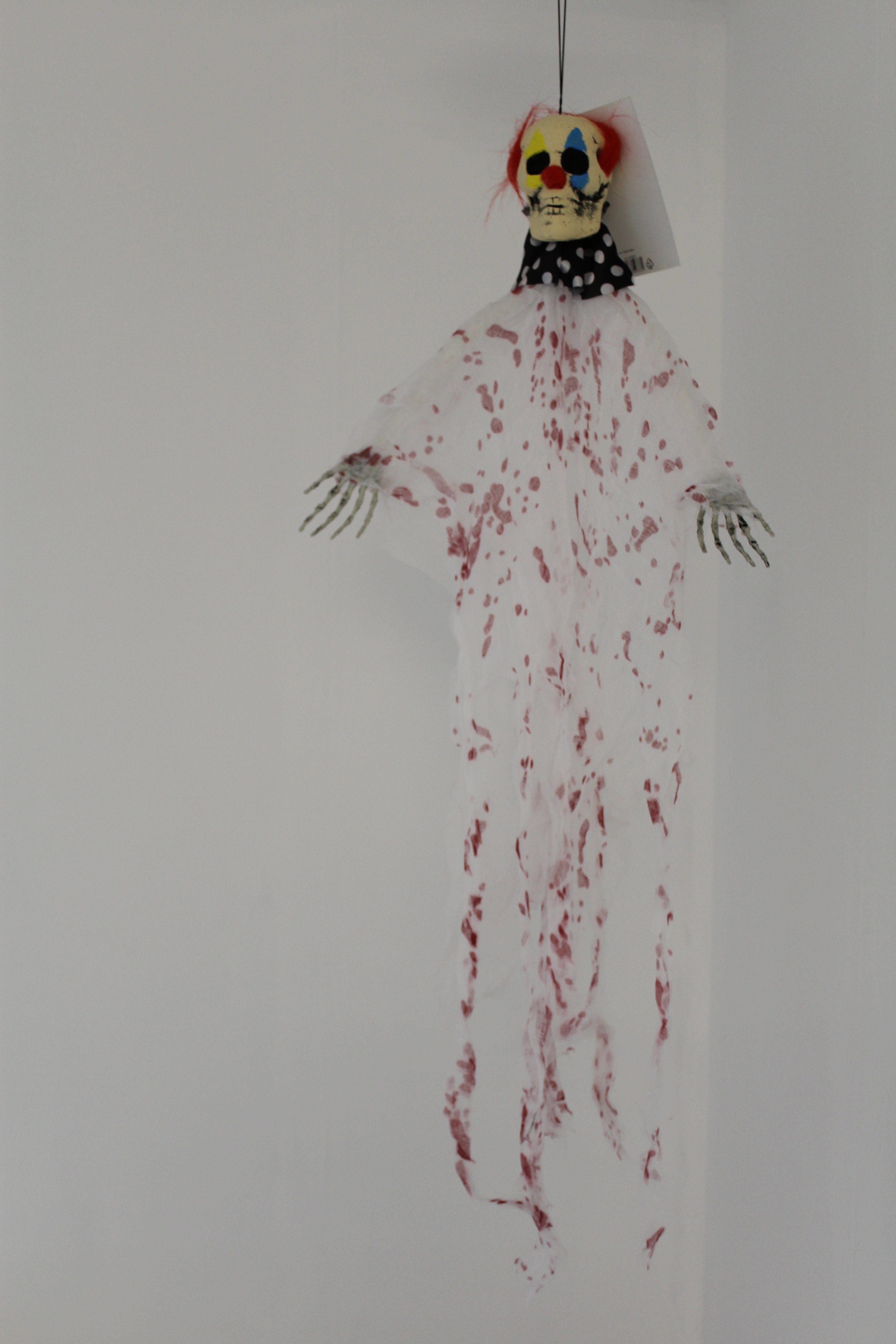 CEPEWA Dekofigur Halloween Dekoration Hänger "Böser Clown" ca 80 x 65 cm