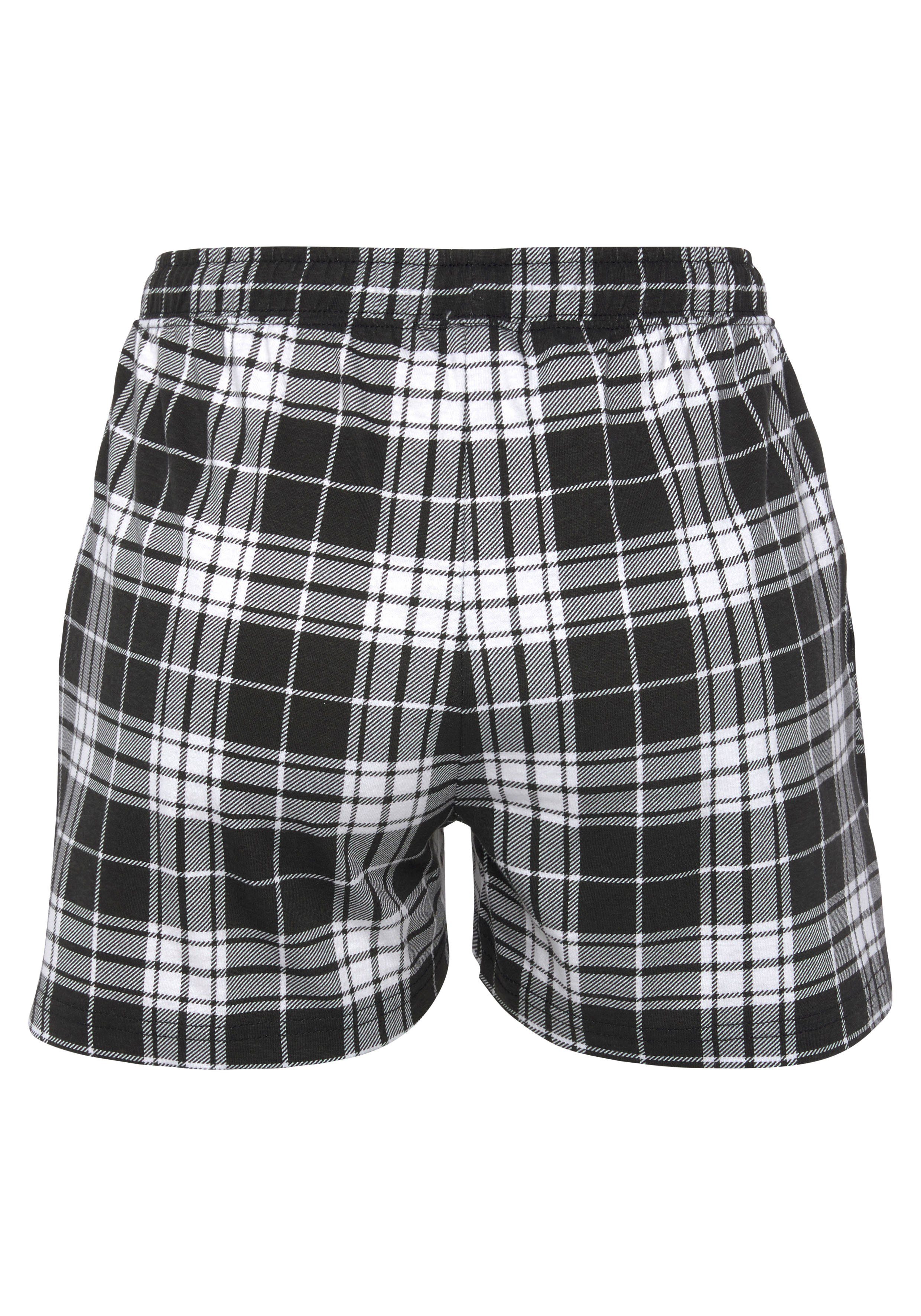 Vivance Dreams by Lascana Pyjamashorts mit Schwarz-Weiß-Druck