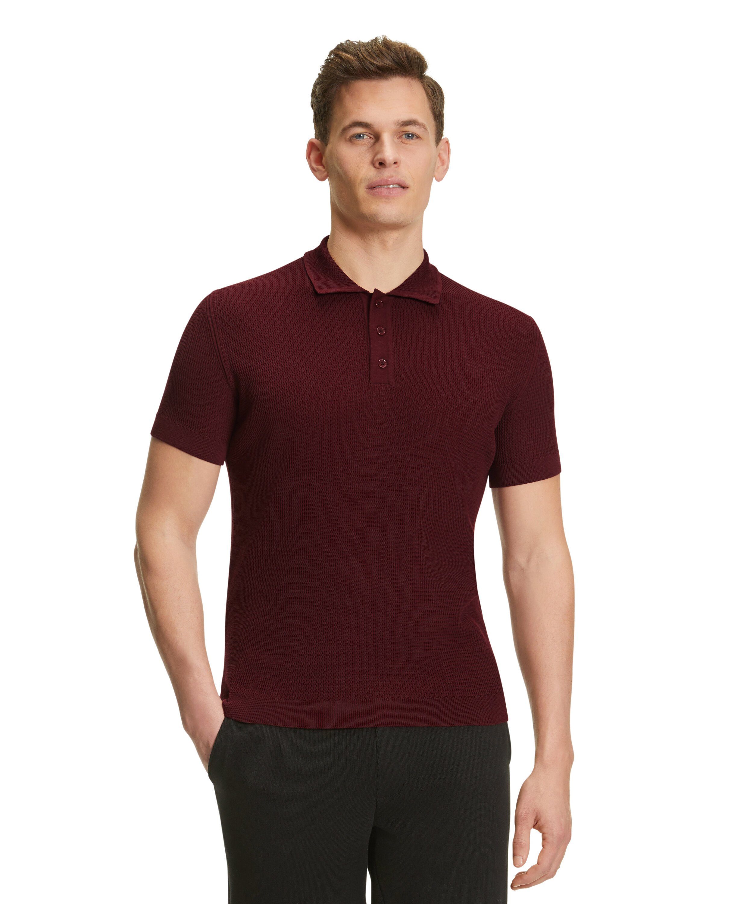 FALKE Poloshirt mit Bio-Baumwolle merlot (8117)